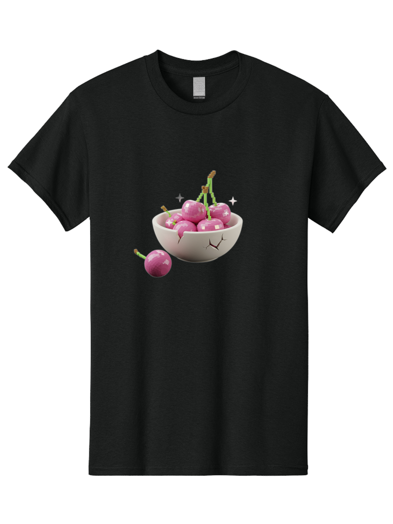 Cherries-In-Bowl-10 Men'S Graphic Tee, 100% Cotton, Comfortable Casual Summer Wear, Machine Washable, Vintage Camera, Old Camera, Antique Camera, Black Camera, Classic Photography, Photography Equipment, Nostalgic Device, Film Camera, Bai674