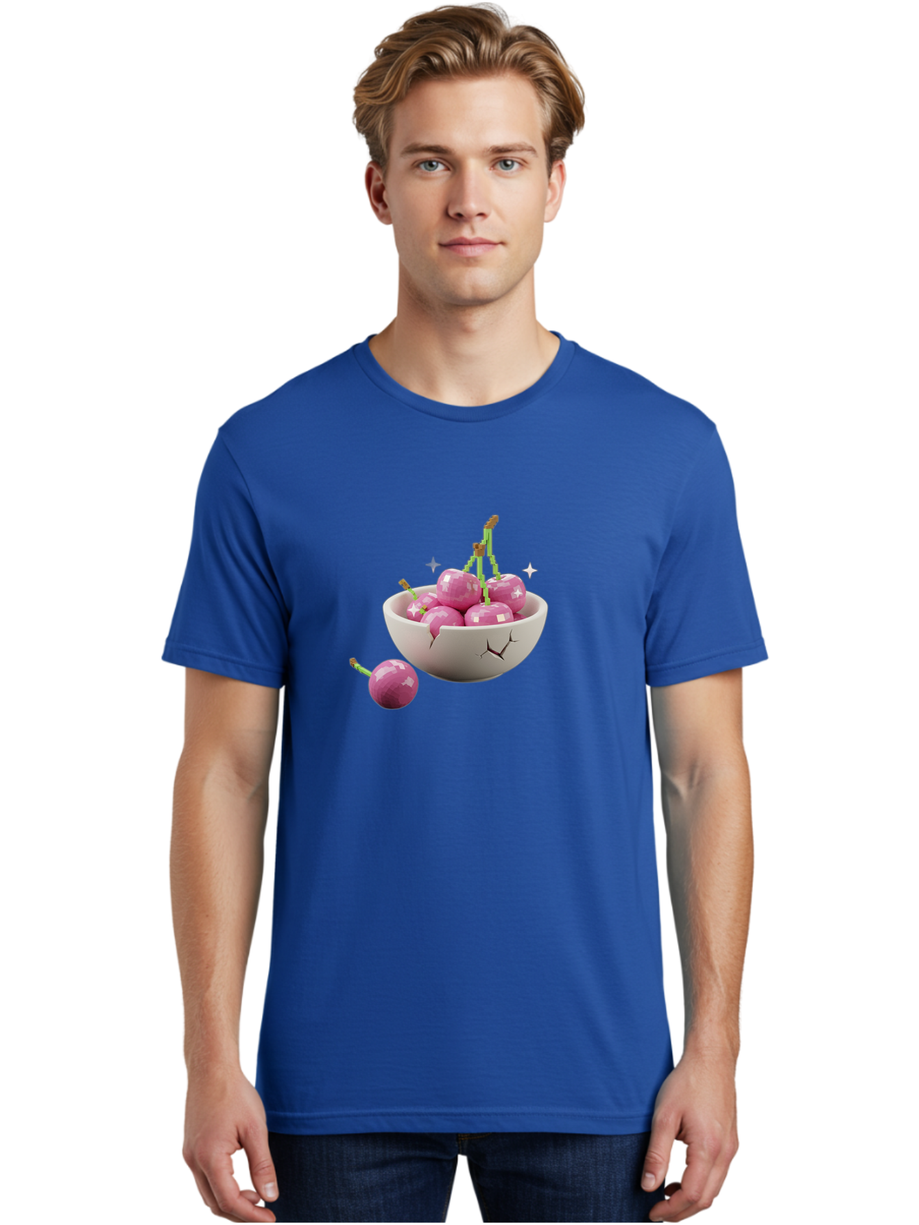 Cherries-In-Bowl-10 Men'S Graphic Tee, 100% Cotton, Comfortable Casual Summer Wear, Machine Washable, Vintage Camera, Old Camera, Antique Camera, Black Camera, Classic Photography, Photography Equipment, Nostalgic Device, Film Camera, Bai674