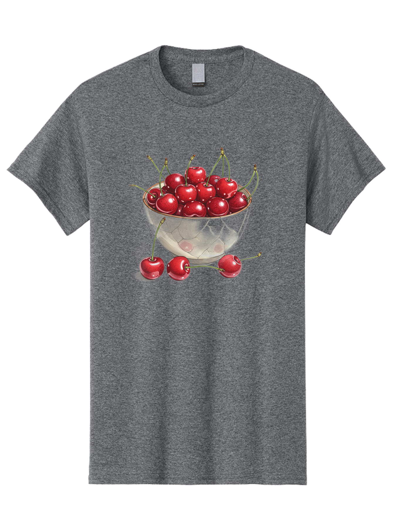 Cherries-In-Bowl-11 Men'S Graphic Tee, 100% Cotton, Comfortable Casual Summer Wear, Machine Washable, Vintage Camera, Old Camera, Antique Camera, Black Camera, Classic Photography, Photography Equipment, Nostalgic Device, Film Camera, Bai675