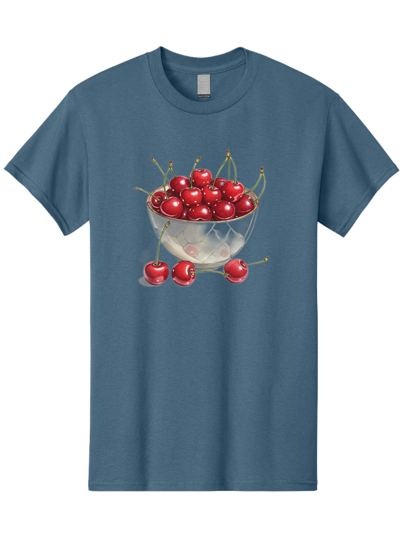 Cherries-In-Bowl-11 Men'S Graphic Tee, 100% Cotton, Comfortable Casual Summer Wear, Machine Washable, Vintage Camera, Old Camera, Antique Camera, Black Camera, Classic Photography, Photography Equipment, Nostalgic Device, Film Camera, Bai675