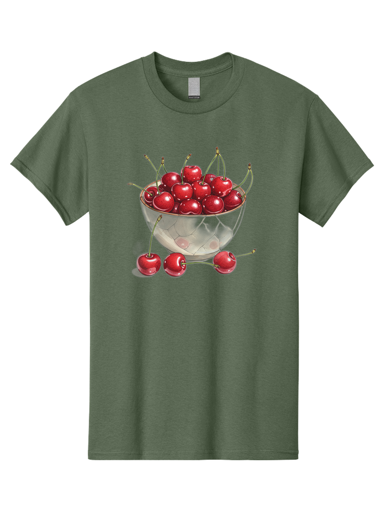 Cherries-In-Bowl-11 Men'S Graphic Tee, 100% Cotton, Comfortable Casual Summer Wear, Machine Washable, Vintage Camera, Old Camera, Antique Camera, Black Camera, Classic Photography, Photography Equipment, Nostalgic Device, Film Camera, Bai675