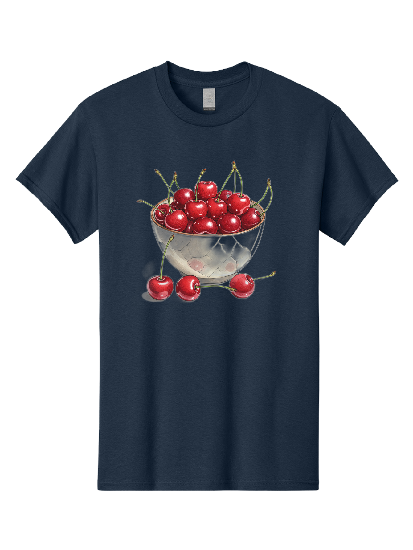 Cherries-In-Bowl-11 Men'S Graphic Tee, 100% Cotton, Comfortable Casual Summer Wear, Machine Washable, Vintage Camera, Old Camera, Antique Camera, Black Camera, Classic Photography, Photography Equipment, Nostalgic Device, Film Camera, Bai675