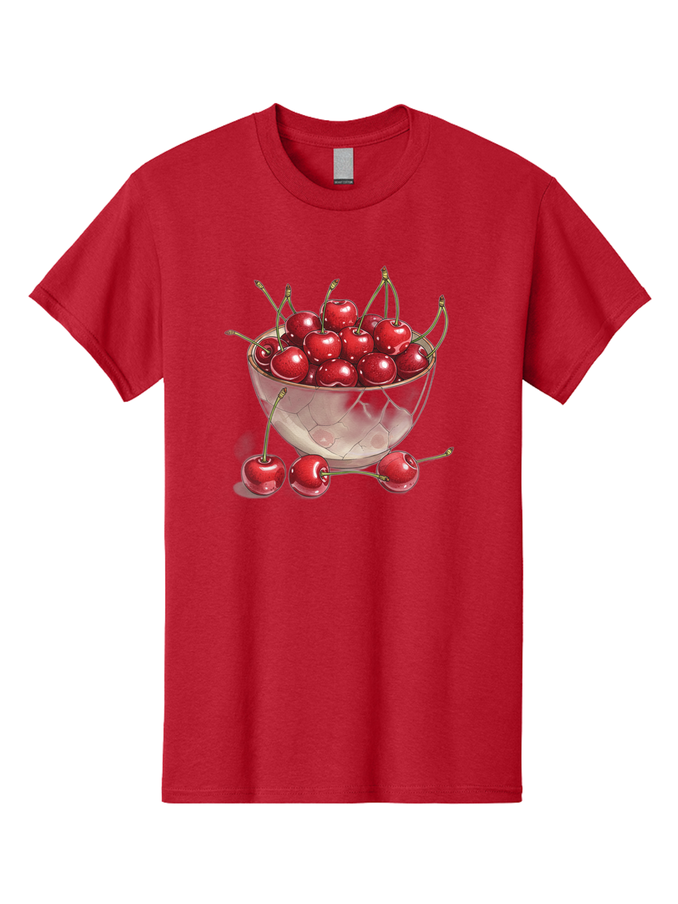 Cherries-In-Bowl-11 Men'S Graphic Tee, 100% Cotton, Comfortable Casual Summer Wear, Machine Washable, Vintage Camera, Old Camera, Antique Camera, Black Camera, Classic Photography, Photography Equipment, Nostalgic Device, Film Camera, Bai675