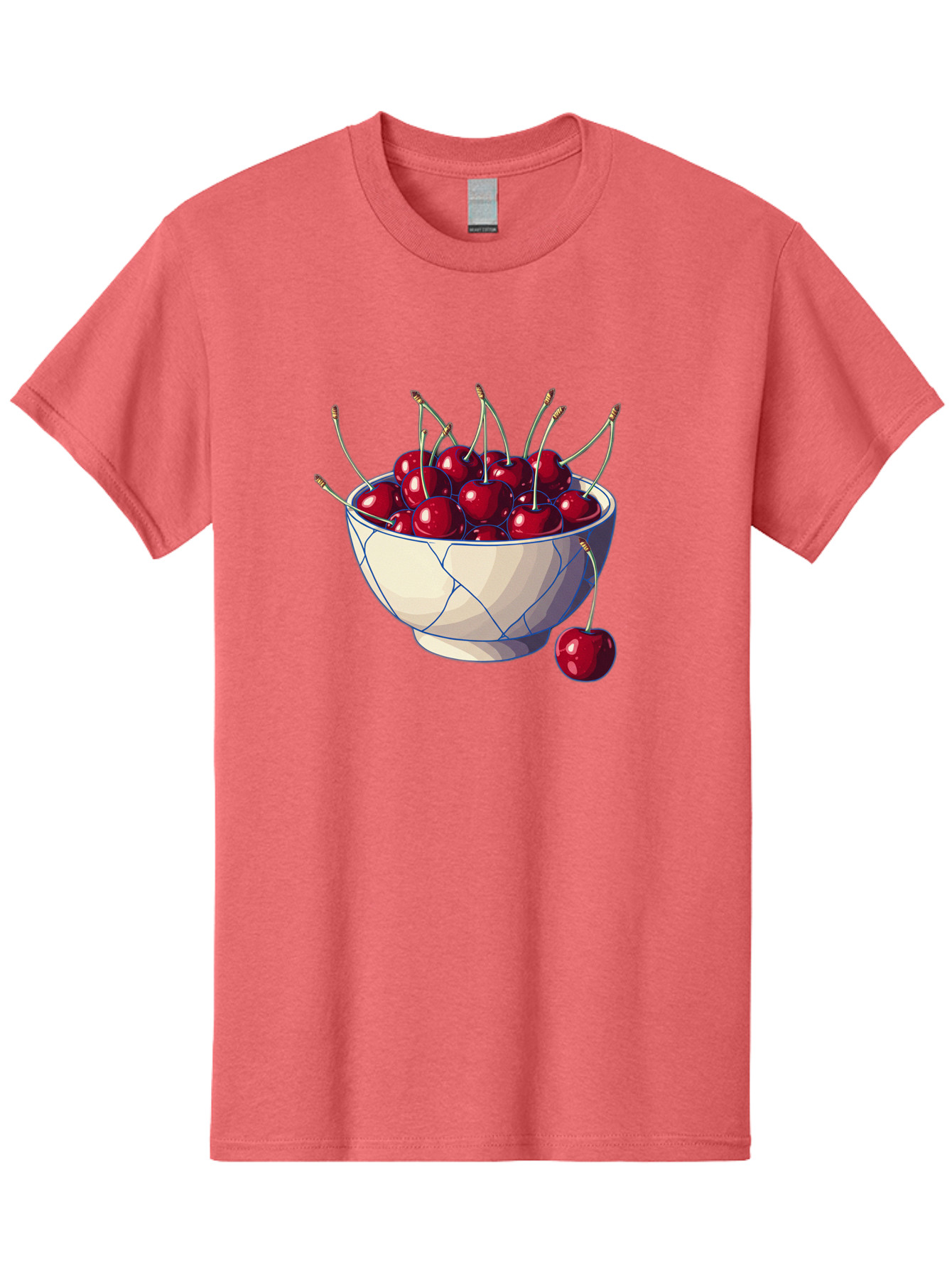 Cherries-In-Bowl-12 Men'S Graphic Tee, 100% Cotton, Comfortable Casual Summer Wear, Machine Washable, Vintage Camera, Old Camera, Antique Camera, Black Camera, Classic Photography, Photography Equipment, Nostalgic Device, Film Camera, Bai676