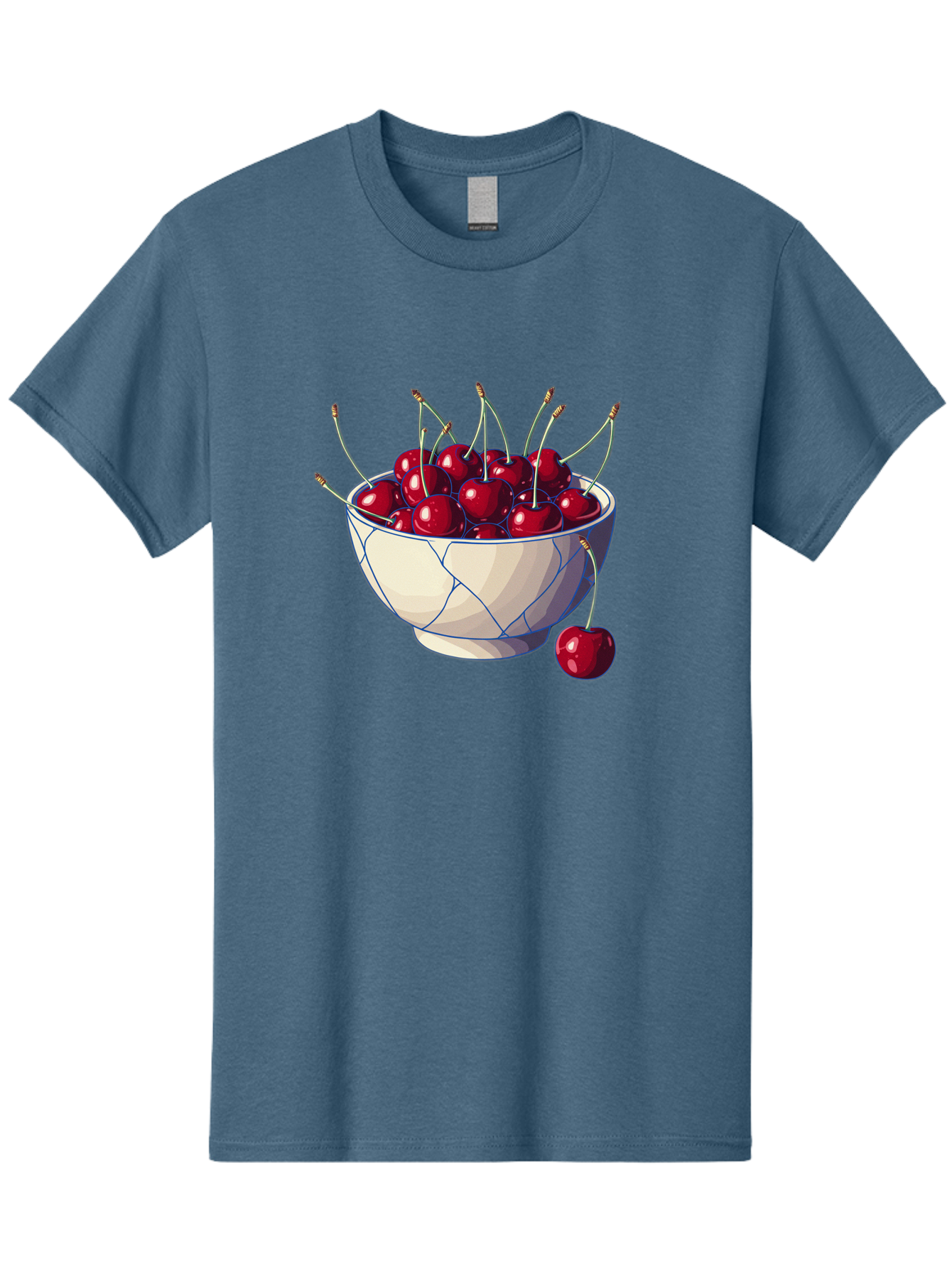 Cherries-In-Bowl-12 Men'S Graphic Tee, 100% Cotton, Comfortable Casual Summer Wear, Machine Washable, Vintage Camera, Old Camera, Antique Camera, Black Camera, Classic Photography, Photography Equipment, Nostalgic Device, Film Camera, Bai676