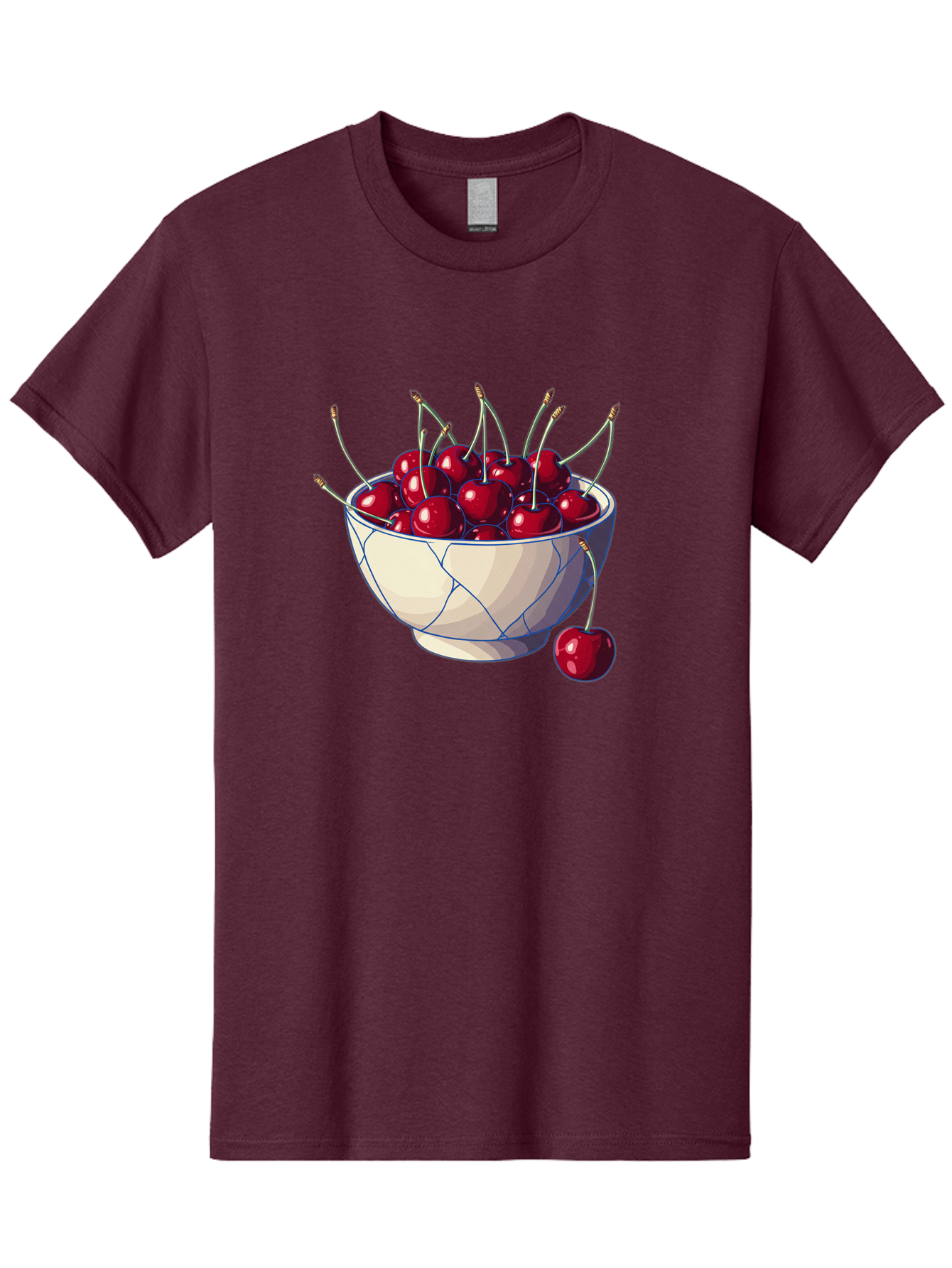 Cherries-In-Bowl-12 Men'S Graphic Tee, 100% Cotton, Comfortable Casual Summer Wear, Machine Washable, Vintage Camera, Old Camera, Antique Camera, Black Camera, Classic Photography, Photography Equipment, Nostalgic Device, Film Camera, Bai676