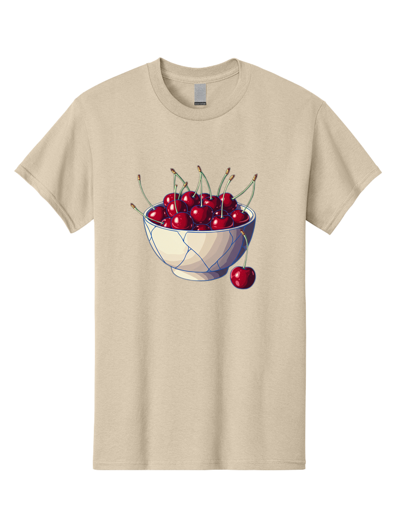 Cherries-In-Bowl-12 Men'S Graphic Tee, 100% Cotton, Comfortable Casual Summer Wear, Machine Washable, Vintage Camera, Old Camera, Antique Camera, Black Camera, Classic Photography, Photography Equipment, Nostalgic Device, Film Camera, Bai676