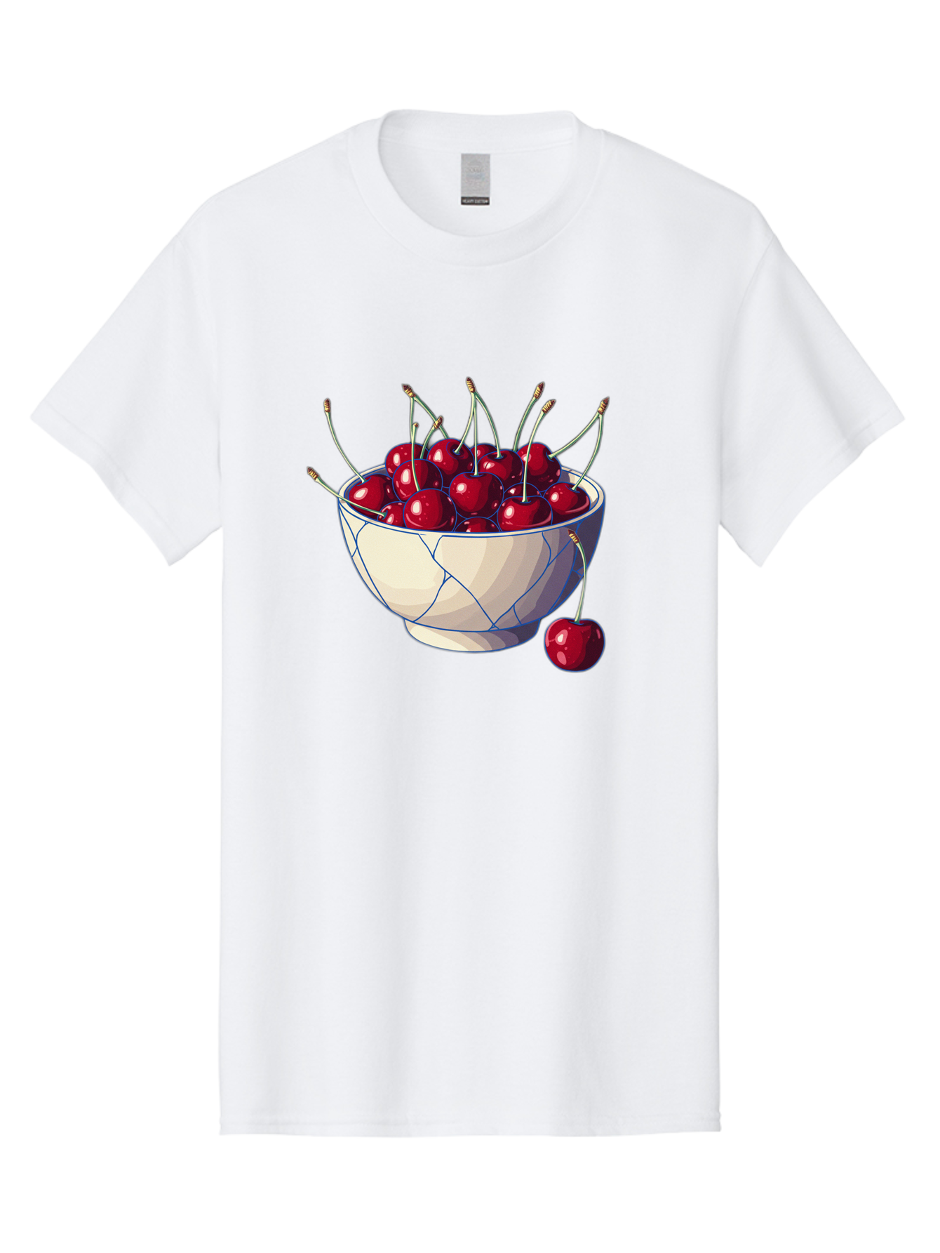 Cherries-In-Bowl-12 Men'S Graphic Tee, 100% Cotton, Comfortable Casual Summer Wear, Machine Washable, Vintage Camera, Old Camera, Antique Camera, Black Camera, Classic Photography, Photography Equipment, Nostalgic Device, Film Camera, Bai676