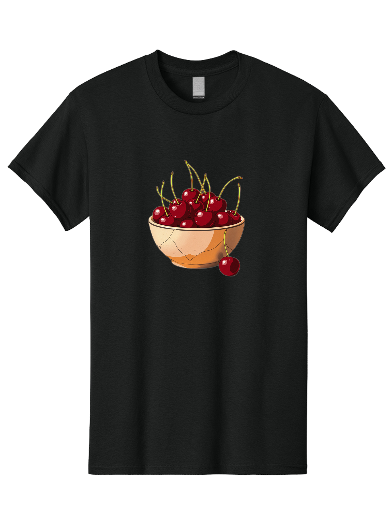 Cherries-In-Bowl-14 Men'S Graphic Tee, 100% Cotton, Comfortable Casual Summer Wear, Machine Washable, Vintage Camera, Old Camera, Antique Camera, Black Camera, Classic Photography, Photography Equipment, Nostalgic Device, Film Camera, Bai678