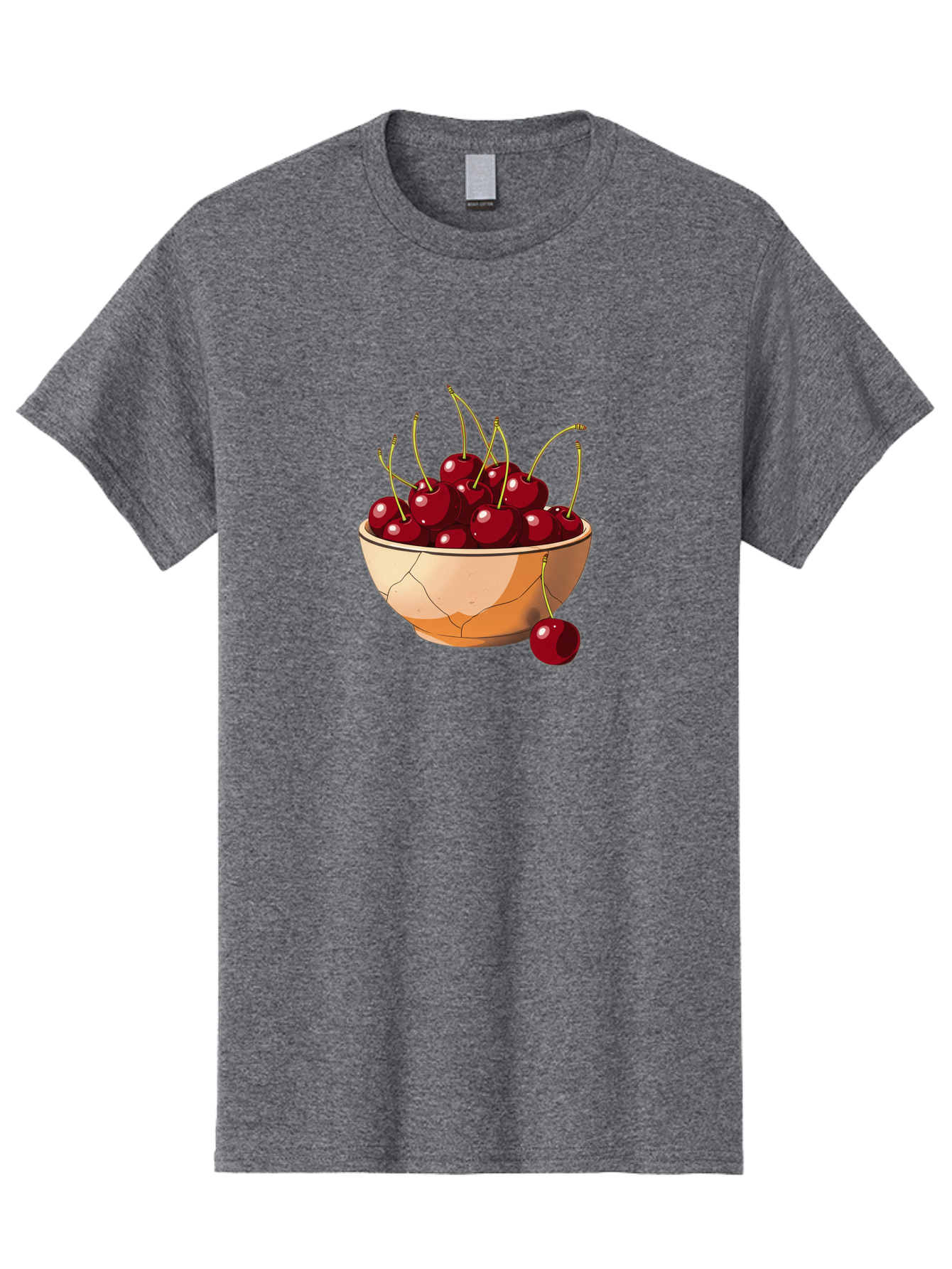 Cherries-In-Bowl-14 Men'S Graphic Tee, 100% Cotton, Comfortable Casual Summer Wear, Machine Washable, Vintage Camera, Old Camera, Antique Camera, Black Camera, Classic Photography, Photography Equipment, Nostalgic Device, Film Camera, Bai678