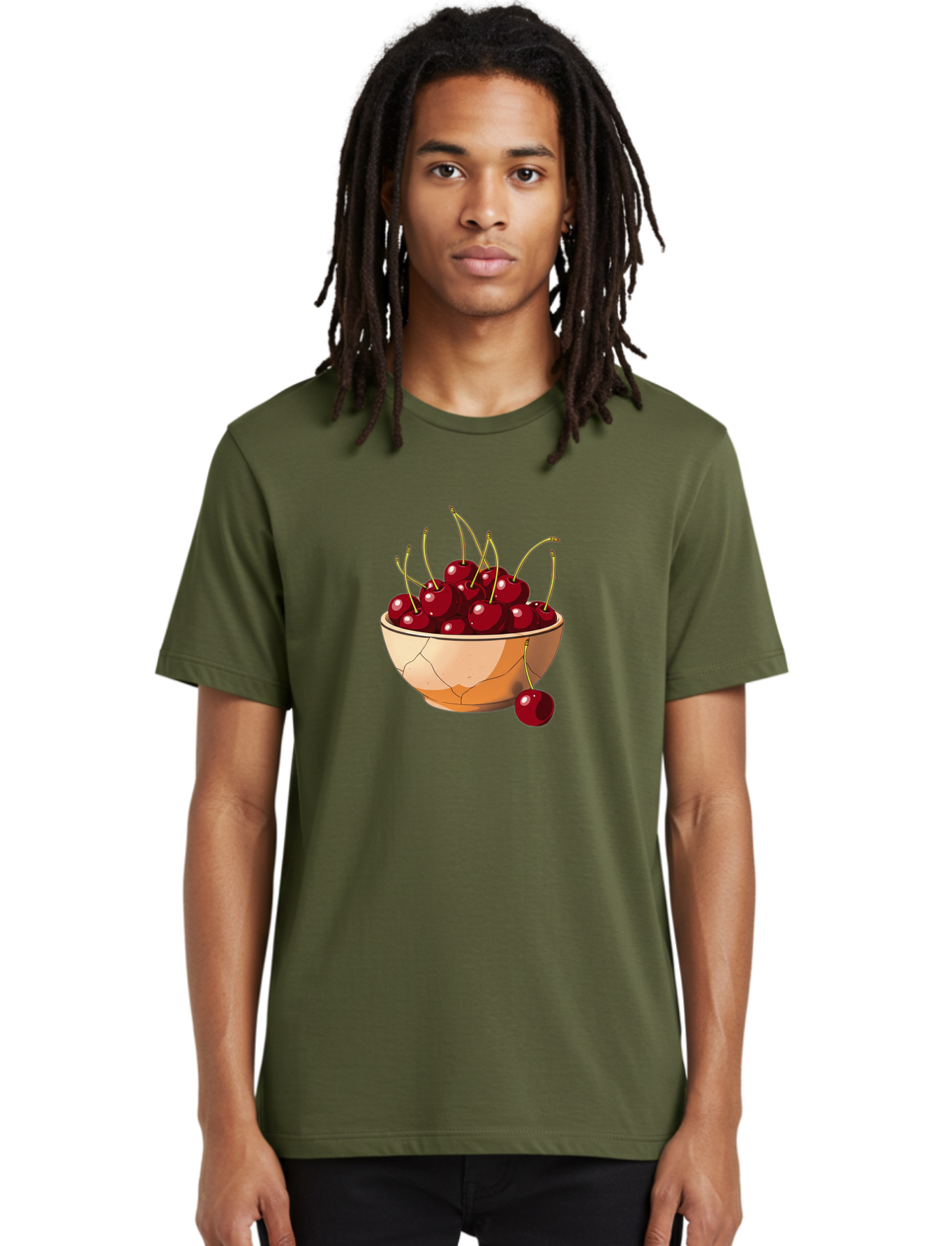 Cherries-In-Bowl-14 Men'S Graphic Tee, 100% Cotton, Comfortable Casual Summer Wear, Machine Washable, Vintage Camera, Old Camera, Antique Camera, Black Camera, Classic Photography, Photography Equipment, Nostalgic Device, Film Camera, Bai678