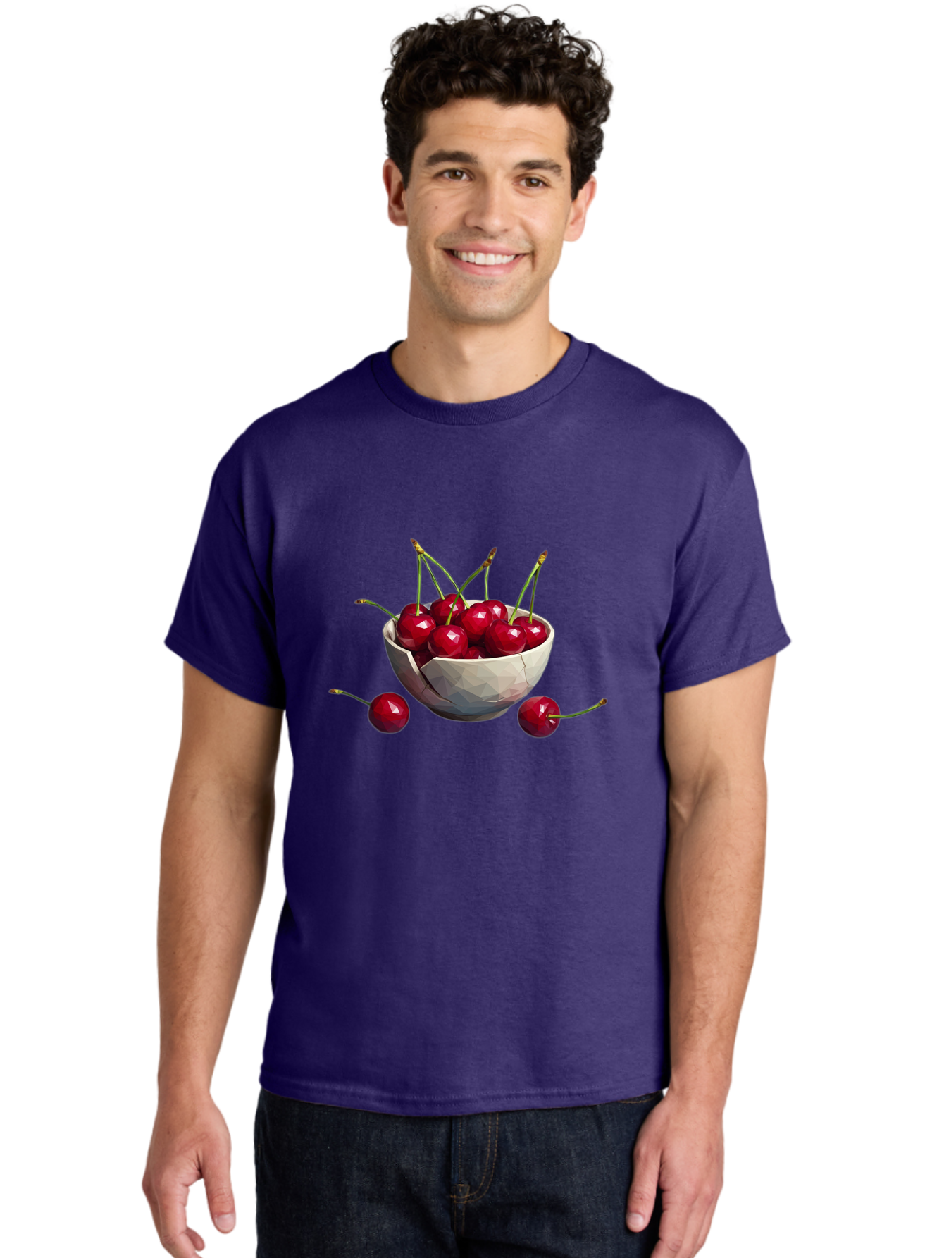 Cherries-In-Bowl-15 Men'S Graphic Tee, 100% Cotton, Comfortable Casual Summer Wear, Machine Washable, Vintage Camera, Old Camera, Antique Camera, Black Camera, Classic Photography, Photography Equipment, Nostalgic Device, Film Camera, Bai679