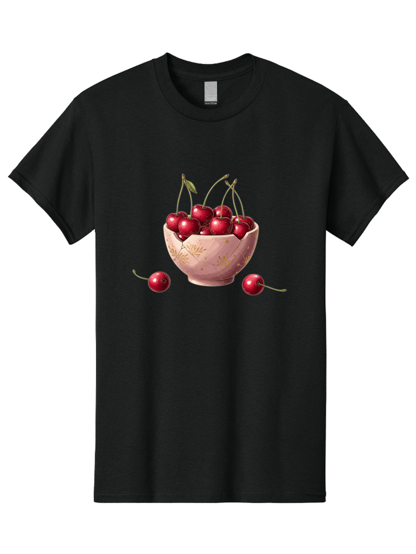 Cherries-In-Bowl-16 Men'S Graphic Tee, 100% Cotton, Comfortable Casual Summer Wear, Machine Washable, Vintage Camera, Old Camera, Antique Camera, Black Camera, Classic Photography, Photography Equipment, Nostalgic Device, Film Camera, Bai680