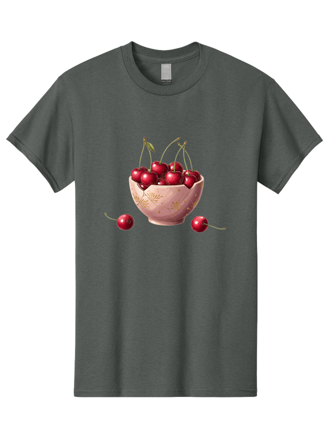 Cherries-In-Bowl-16 Men'S Graphic Tee, 100% Cotton, Comfortable Casual Summer Wear, Machine Washable, Vintage Camera, Old Camera, Antique Camera, Black Camera, Classic Photography, Photography Equipment, Nostalgic Device, Film Camera, Bai680