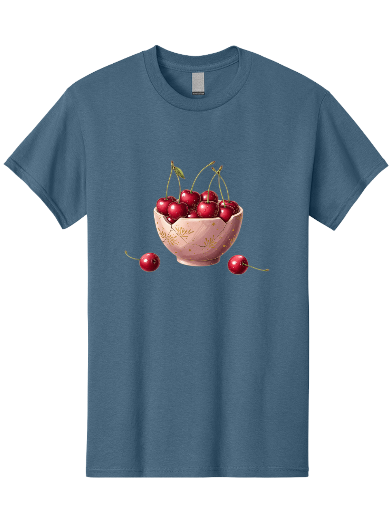 Cherries-In-Bowl-16 Men'S Graphic Tee, 100% Cotton, Comfortable Casual Summer Wear, Machine Washable, Vintage Camera, Old Camera, Antique Camera, Black Camera, Classic Photography, Photography Equipment, Nostalgic Device, Film Camera, Bai680