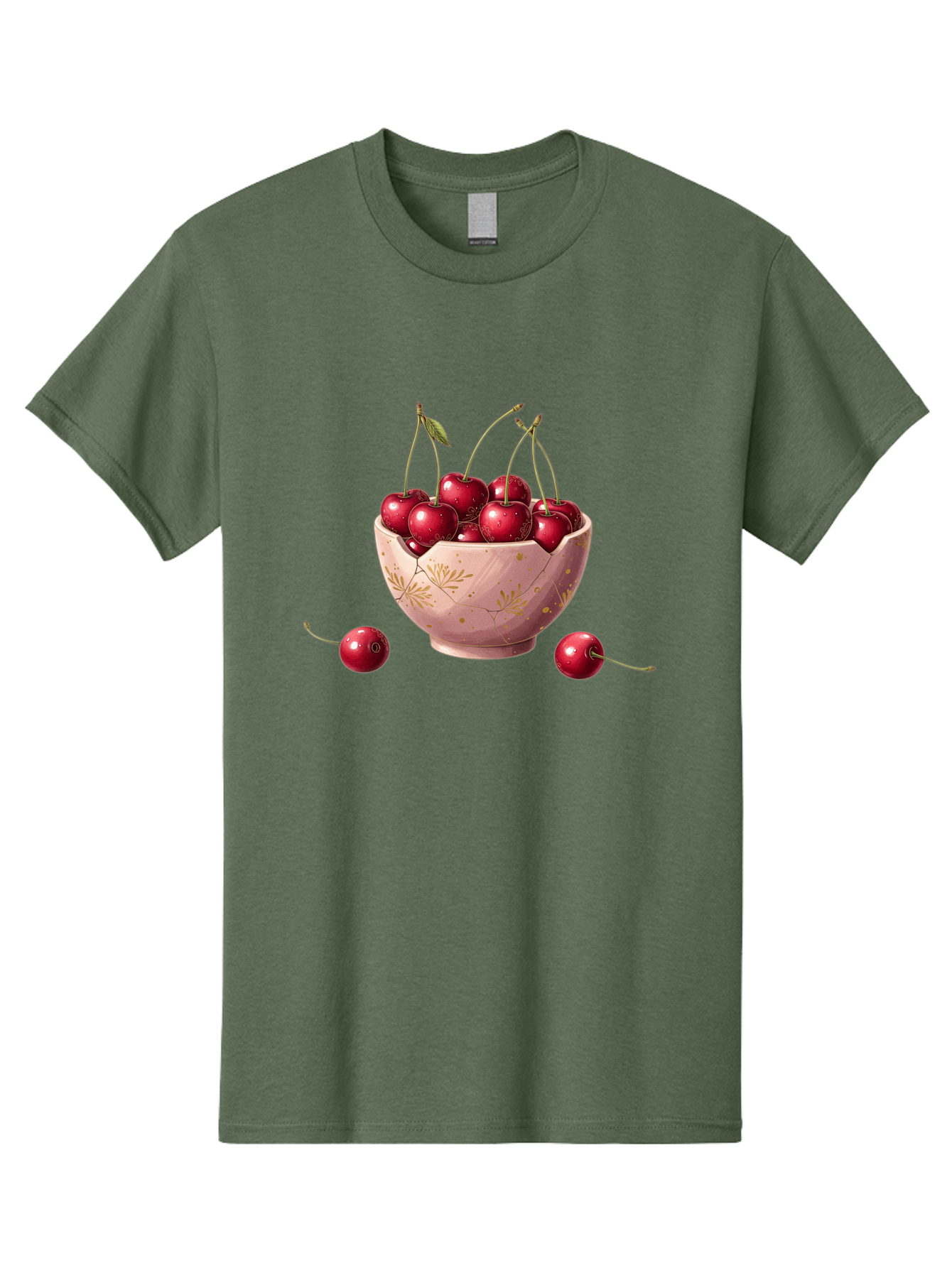 Cherries-In-Bowl-16 Men'S Graphic Tee, 100% Cotton, Comfortable Casual Summer Wear, Machine Washable, Vintage Camera, Old Camera, Antique Camera, Black Camera, Classic Photography, Photography Equipment, Nostalgic Device, Film Camera, Bai680