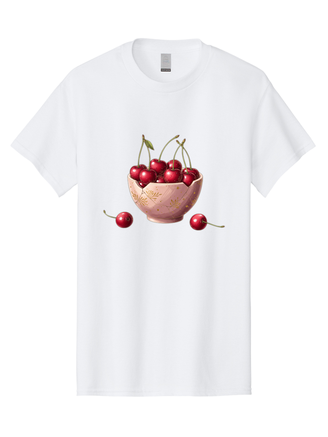 Cherries-In-Bowl-16 Men'S Graphic Tee, 100% Cotton, Comfortable Casual Summer Wear, Machine Washable, Vintage Camera, Old Camera, Antique Camera, Black Camera, Classic Photography, Photography Equipment, Nostalgic Device, Film Camera, Bai680