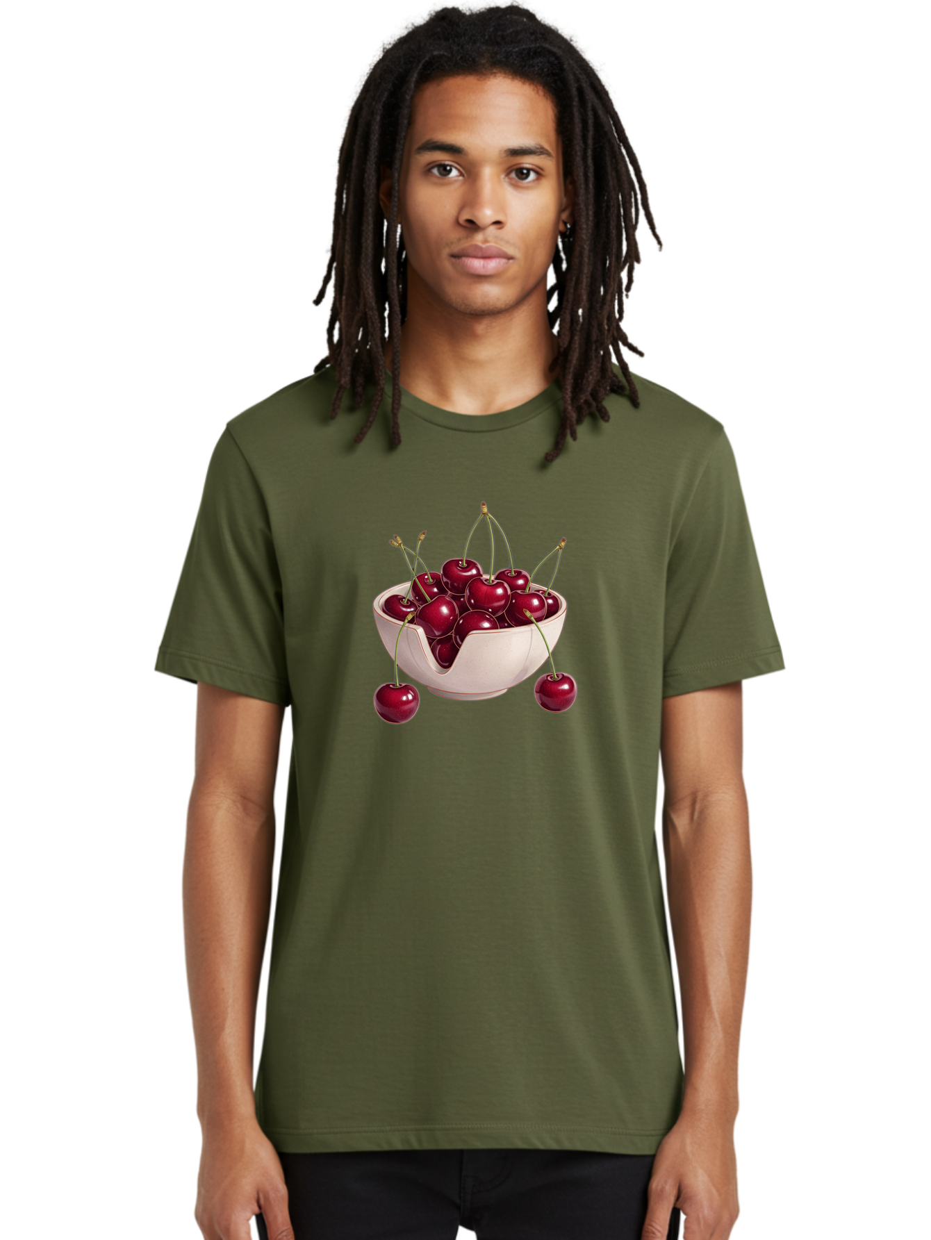 Cherries-In-Bowl-17 Men'S Graphic Tee, 100% Cotton, Comfortable Casual Summer Wear, Machine Washable, Vintage Camera, Old Camera, Antique Camera, Black Camera, Classic Photography, Photography Equipment, Nostalgic Device, Film Camera, Bai681