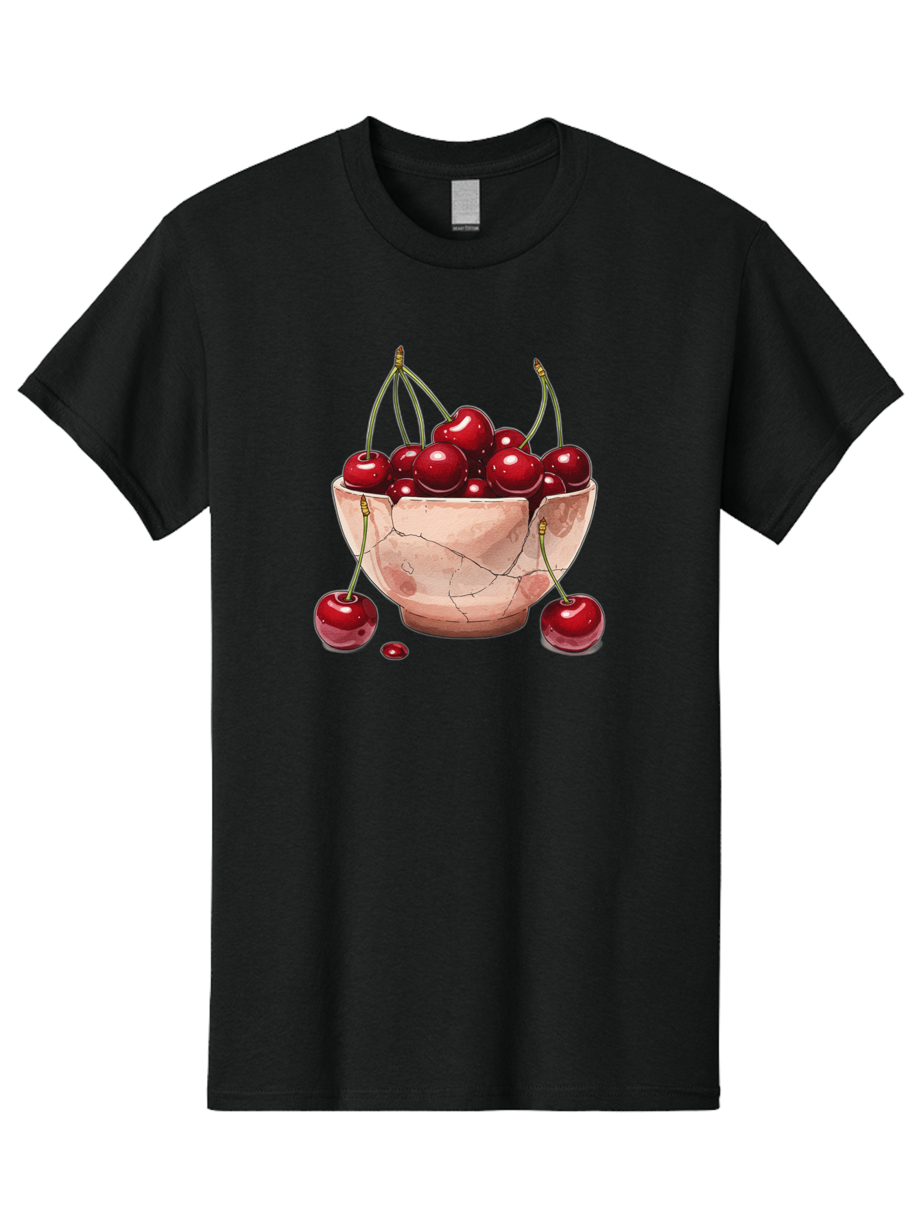 Cherries-In-Bowl-18 Men'S Graphic Tee, 100% Cotton, Comfortable Casual Summer Wear, Machine Washable, Vintage Camera, Old Camera, Antique Camera, Black Camera, Classic Photography, Photography Equipment, Nostalgic Device, Film Camera, Bai682