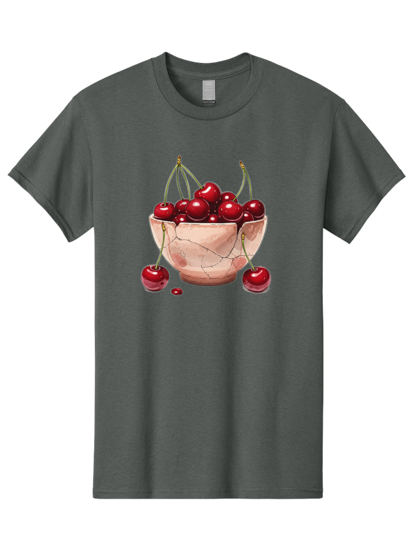 Cherries-In-Bowl-18 Men'S Graphic Tee, 100% Cotton, Comfortable Casual Summer Wear, Machine Washable, Vintage Camera, Old Camera, Antique Camera, Black Camera, Classic Photography, Photography Equipment, Nostalgic Device, Film Camera, Bai682
