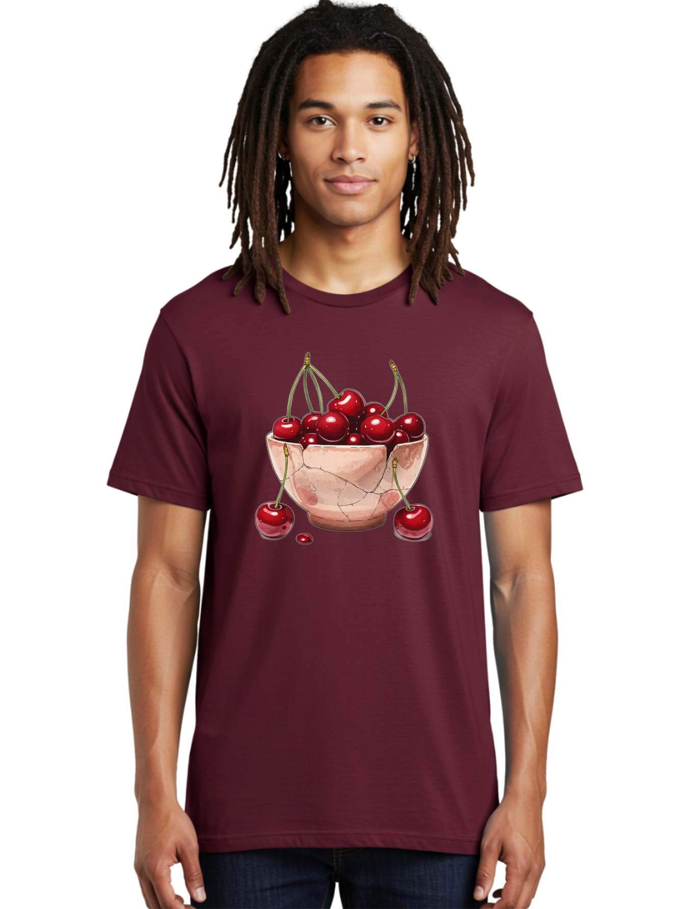 Cherries-In-Bowl-18 Men'S Graphic Tee, 100% Cotton, Comfortable Casual Summer Wear, Machine Washable, Vintage Camera, Old Camera, Antique Camera, Black Camera, Classic Photography, Photography Equipment, Nostalgic Device, Film Camera, Bai682