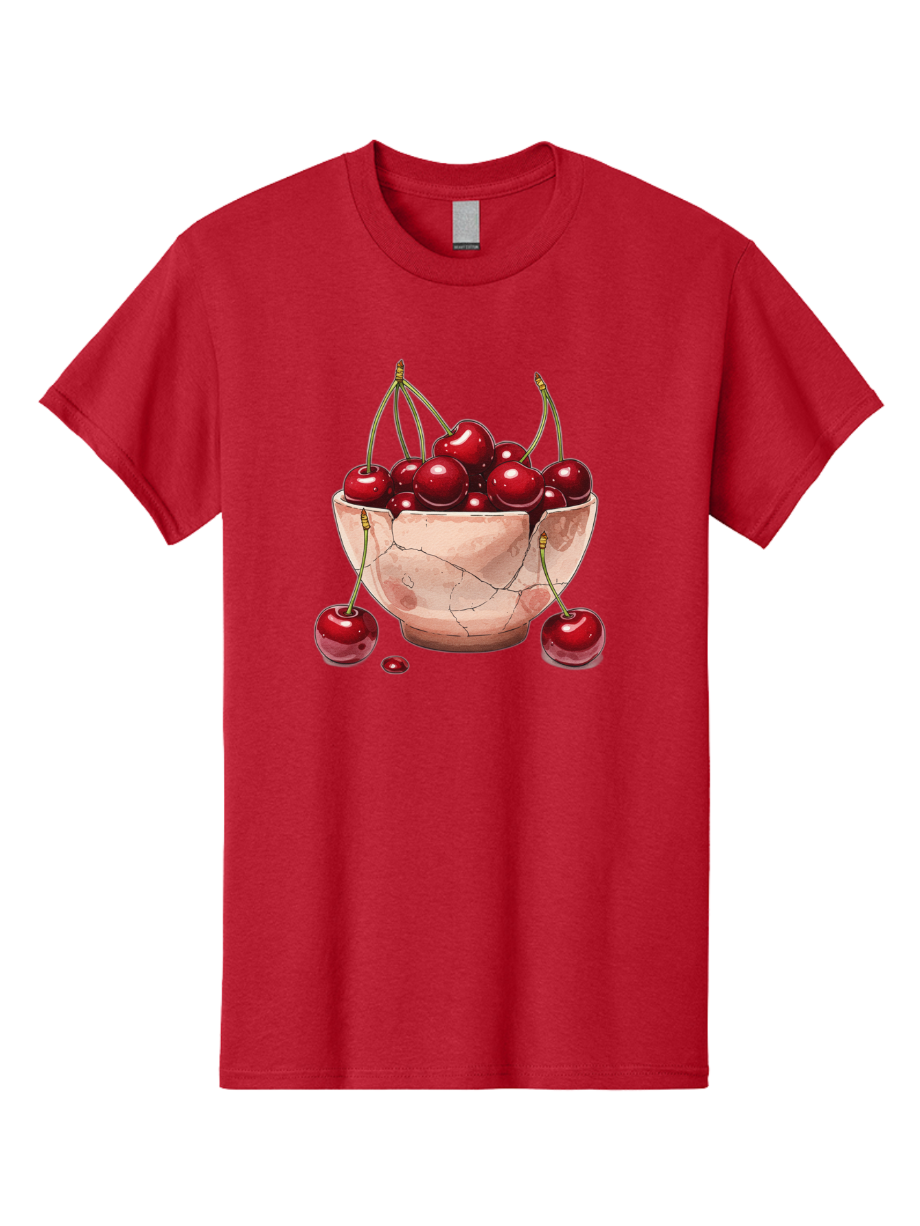 Cherries-In-Bowl-18 Men'S Graphic Tee, 100% Cotton, Comfortable Casual Summer Wear, Machine Washable, Vintage Camera, Old Camera, Antique Camera, Black Camera, Classic Photography, Photography Equipment, Nostalgic Device, Film Camera, Bai682