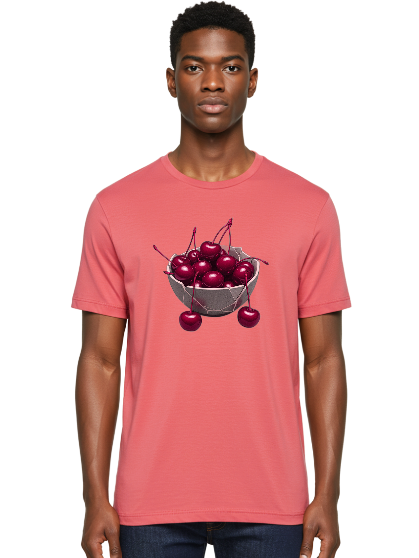 Cherries-In-Bowl-19 Men'S Graphic Tee, 100% Cotton, Comfortable Casual Summer Wear, Machine Washable, Vintage Camera, Old Camera, Antique Camera, Black Camera, Classic Photography, Photography Equipment, Nostalgic Device, Film Camera, Bai683