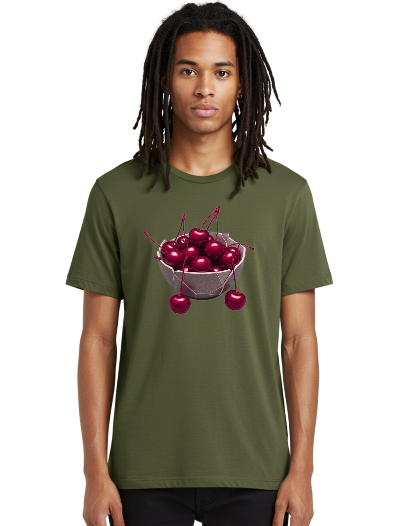 Cherries-In-Bowl-19 Men'S Graphic Tee, 100% Cotton, Comfortable Casual Summer Wear, Machine Washable, Vintage Camera, Old Camera, Antique Camera, Black Camera, Classic Photography, Photography Equipment, Nostalgic Device, Film Camera, Bai683