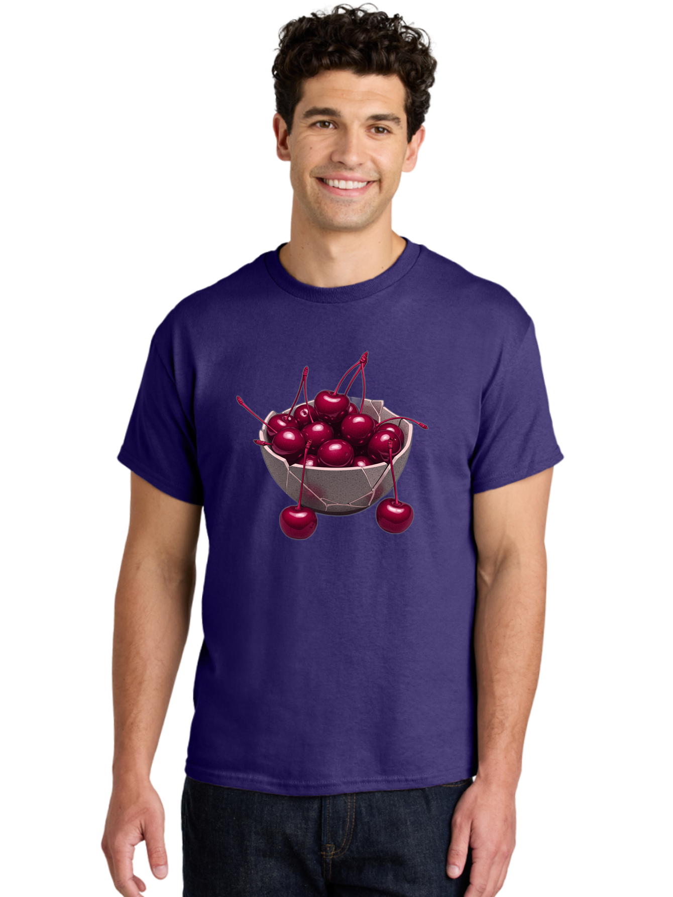 Cherries-In-Bowl-19 Men'S Graphic Tee, 100% Cotton, Comfortable Casual Summer Wear, Machine Washable, Vintage Camera, Old Camera, Antique Camera, Black Camera, Classic Photography, Photography Equipment, Nostalgic Device, Film Camera, Bai683