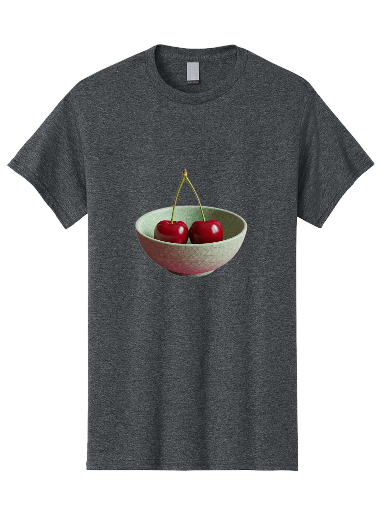 Cherries-In-Bowl-2 Men'S Graphic Tee, 100% Cotton, Comfortable Casual Summer Wear, Machine Washable, Vintage Camera, Old Camera, Antique Camera, Black Camera, Classic Photography, Photography Equipment, Nostalgic Device, Film Camera, Bai684