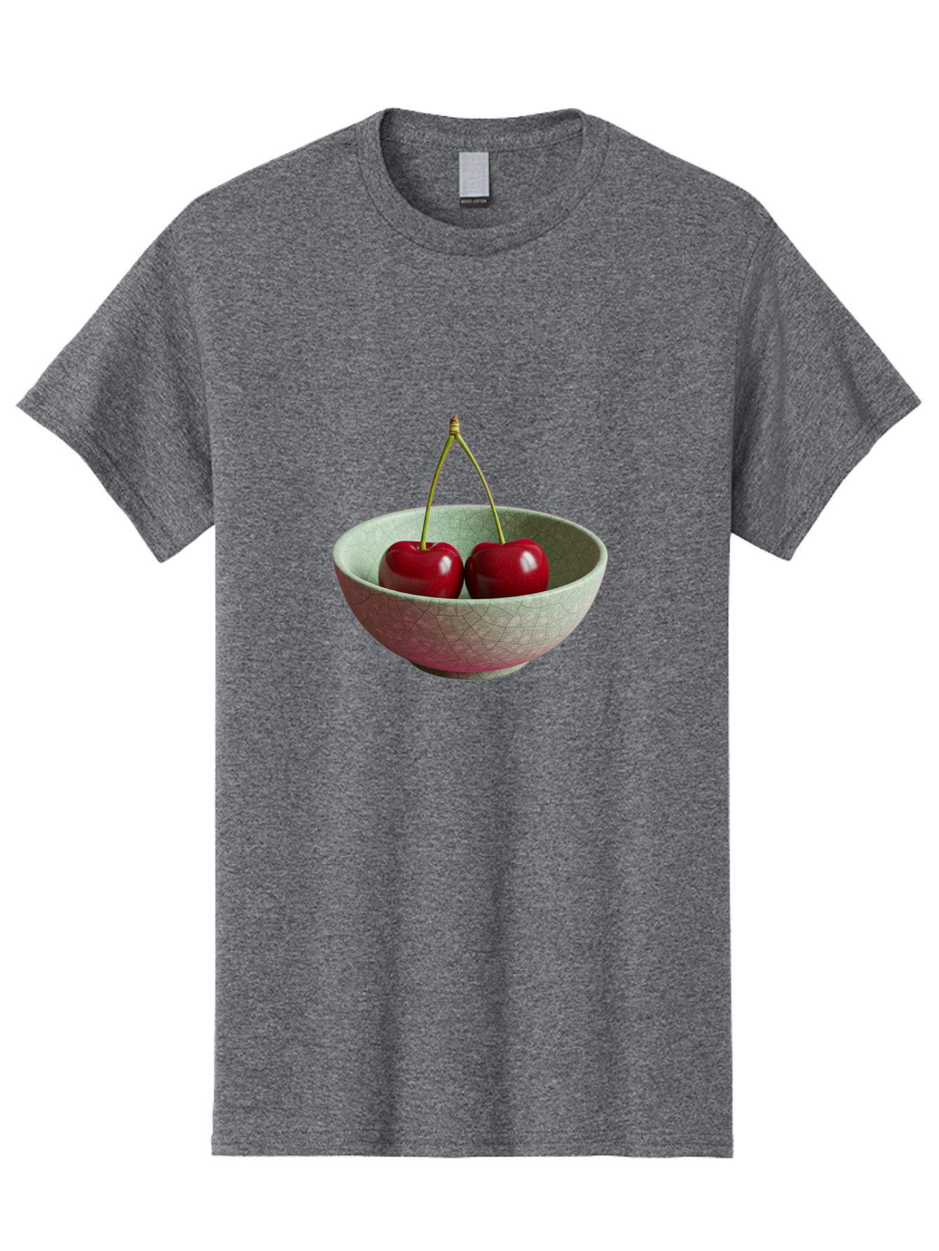 Cherries-In-Bowl-2 Men'S Graphic Tee, 100% Cotton, Comfortable Casual Summer Wear, Machine Washable, Vintage Camera, Old Camera, Antique Camera, Black Camera, Classic Photography, Photography Equipment, Nostalgic Device, Film Camera, Bai684