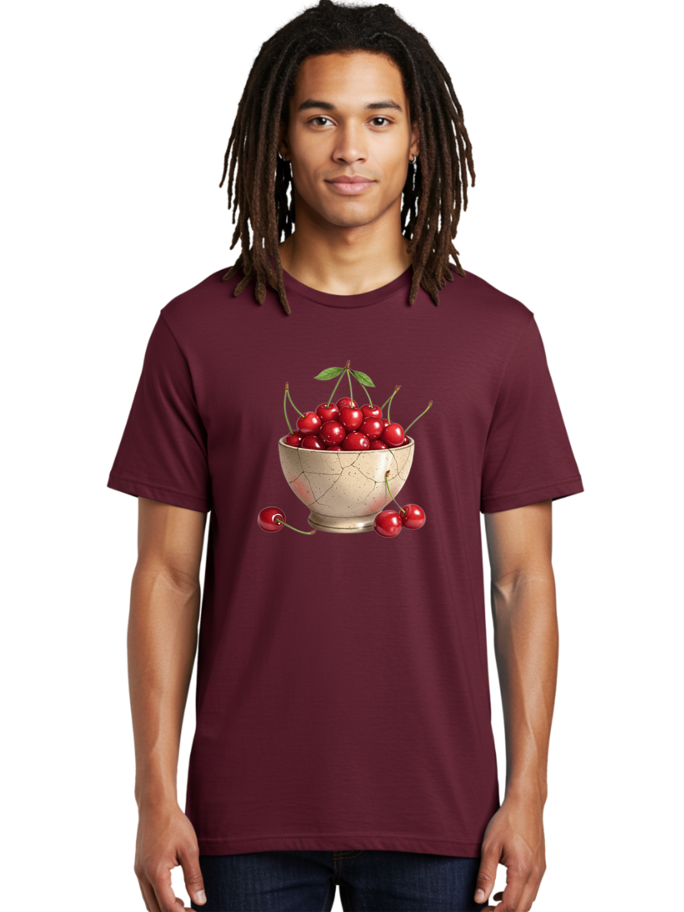 Cherries-In-Bowl-21 Men'S Graphic Tee, 100% Cotton, Comfortable Casual Summer Wear, Machine Washable, Vintage Camera, Old Camera, Antique Camera, Black Camera, Classic Photography, Photography Equipment, Nostalgic Device, Film Camera, Bai686