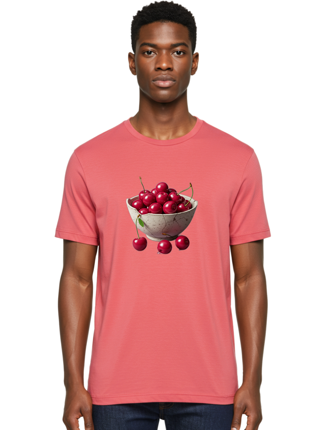 Cherries-In-Bowl-22 Men'S Graphic Tee, 100% Cotton, Comfortable Casual Summer Wear, Machine Washable, Vintage Camera, Old Camera, Antique Camera, Black Camera, Classic Photography, Photography Equipment, Nostalgic Device, Film Camera, Bai687