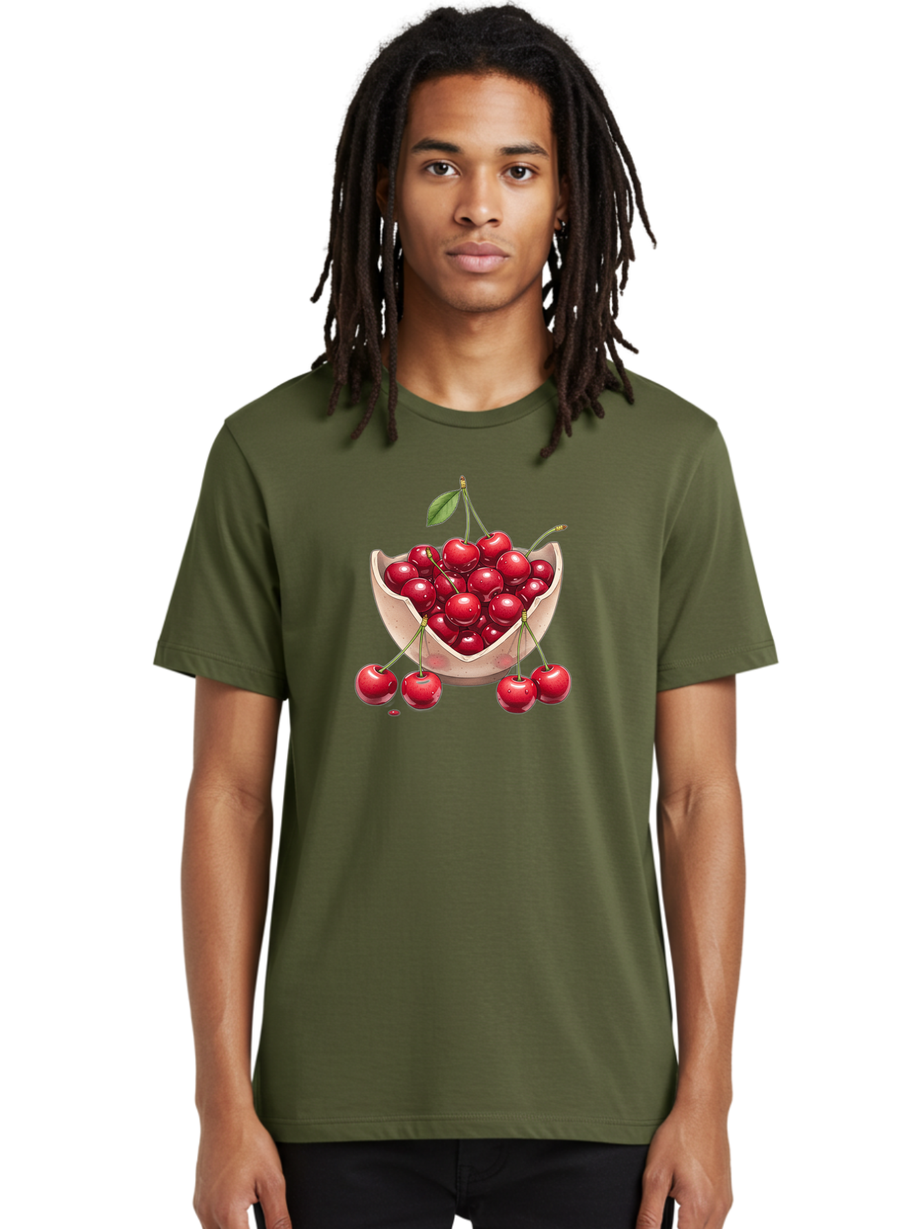 Cherries-In-Bowl-23 Men'S Graphic Tee, 100% Cotton, Comfortable Casual Summer Wear, Machine Washable, Vintage Camera, Old Camera, Antique Camera, Black Camera, Classic Photography, Photography Equipment, Nostalgic Device, Film Camera, Bai688
