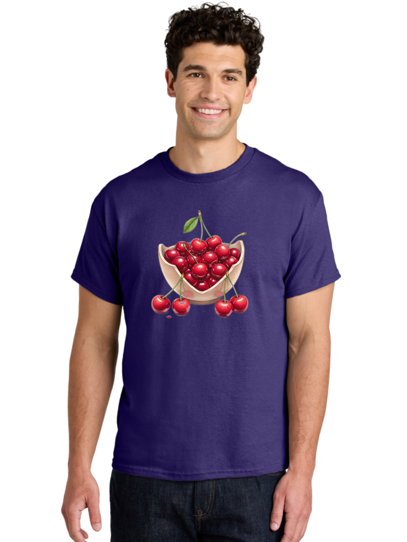 Cherries-In-Bowl-23 Men'S Graphic Tee, 100% Cotton, Comfortable Casual Summer Wear, Machine Washable, Vintage Camera, Old Camera, Antique Camera, Black Camera, Classic Photography, Photography Equipment, Nostalgic Device, Film Camera, Bai688