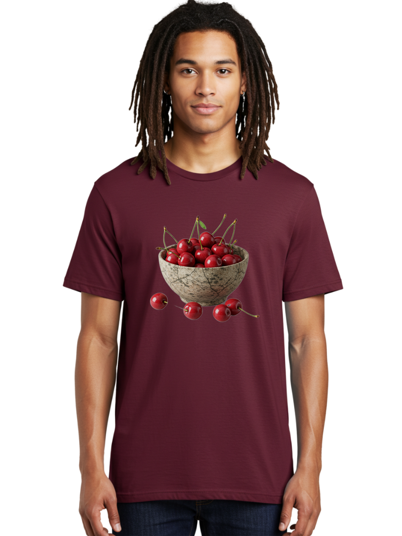Cherries-In-Bowl-24 Men'S Graphic Tee, 100% Cotton, Comfortable Casual Summer Wear, Machine Washable, Vintage Camera, Old Camera, Antique Camera, Black Camera, Classic Photography, Photography Equipment, Nostalgic Device, Film Camera, Bai689
