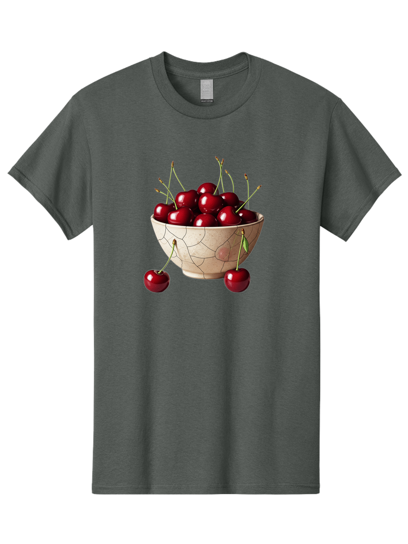 Cherries-In-Bowl-25 Men'S Graphic Tee, 100% Cotton, Comfortable Casual Summer Wear, Machine Washable, Vintage Camera, Old Camera, Antique Camera, Black Camera, Classic Photography, Photography Equipment, Nostalgic Device, Film Camera, Bai690