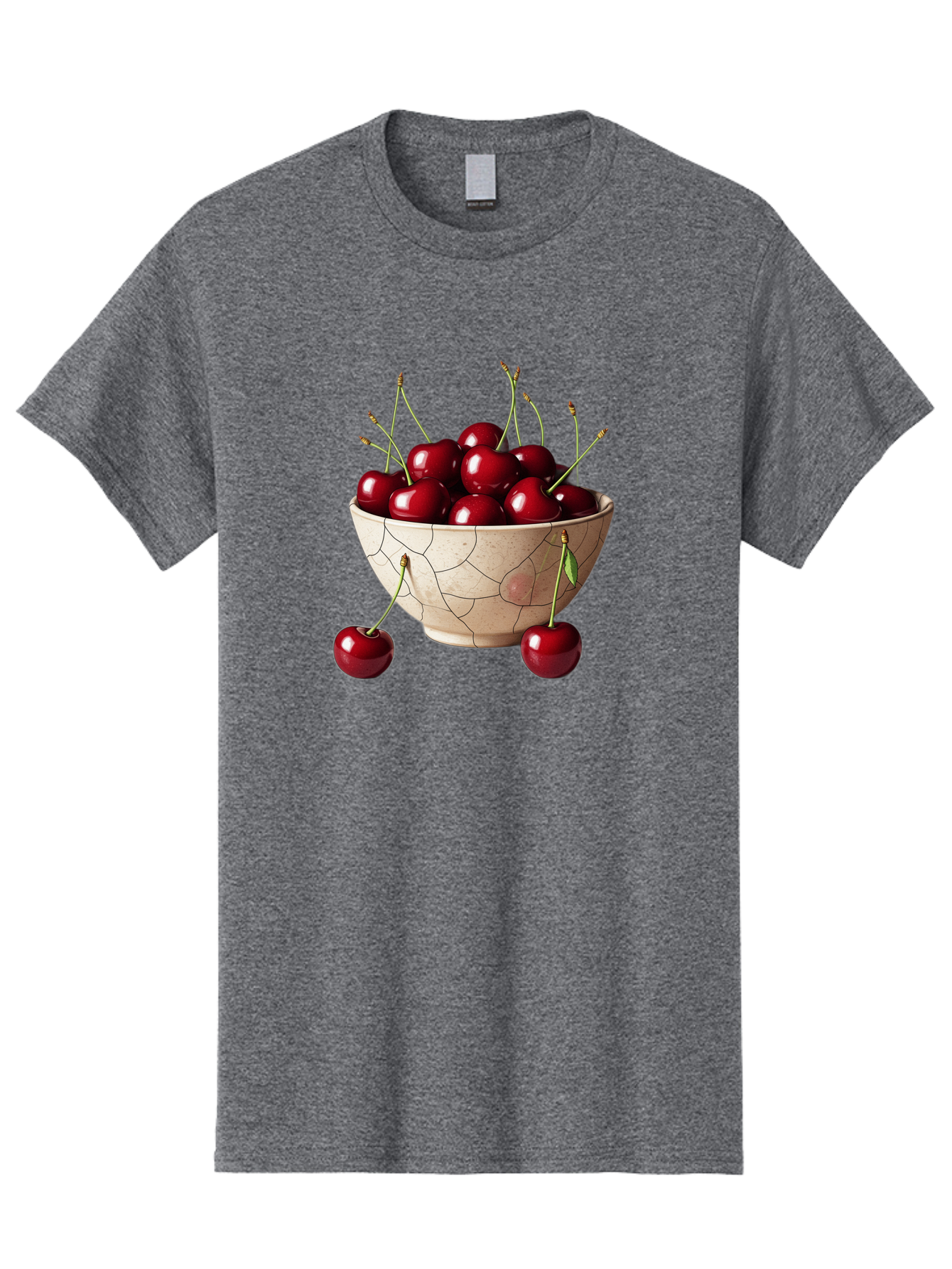 Cherries-In-Bowl-25 Men'S Graphic Tee, 100% Cotton, Comfortable Casual Summer Wear, Machine Washable, Vintage Camera, Old Camera, Antique Camera, Black Camera, Classic Photography, Photography Equipment, Nostalgic Device, Film Camera, Bai690