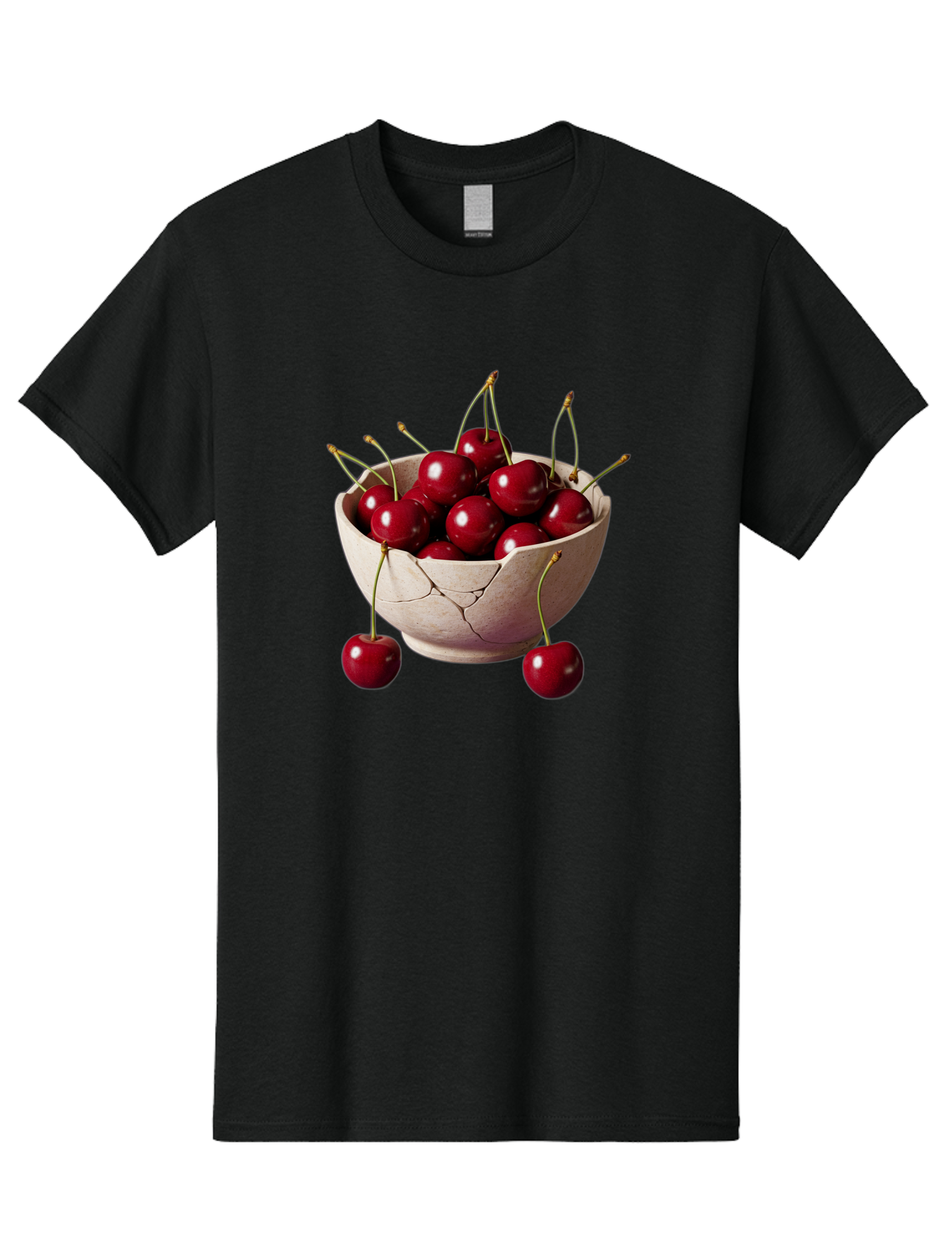 Cherries-In-Bowl-26 Men'S Graphic Tee, 100% Cotton, Comfortable Casual Summer Wear, Machine Washable, Vintage Camera, Old Camera, Antique Camera, Black Camera, Classic Photography, Photography Equipment, Nostalgic Device, Film Camera, Bai691