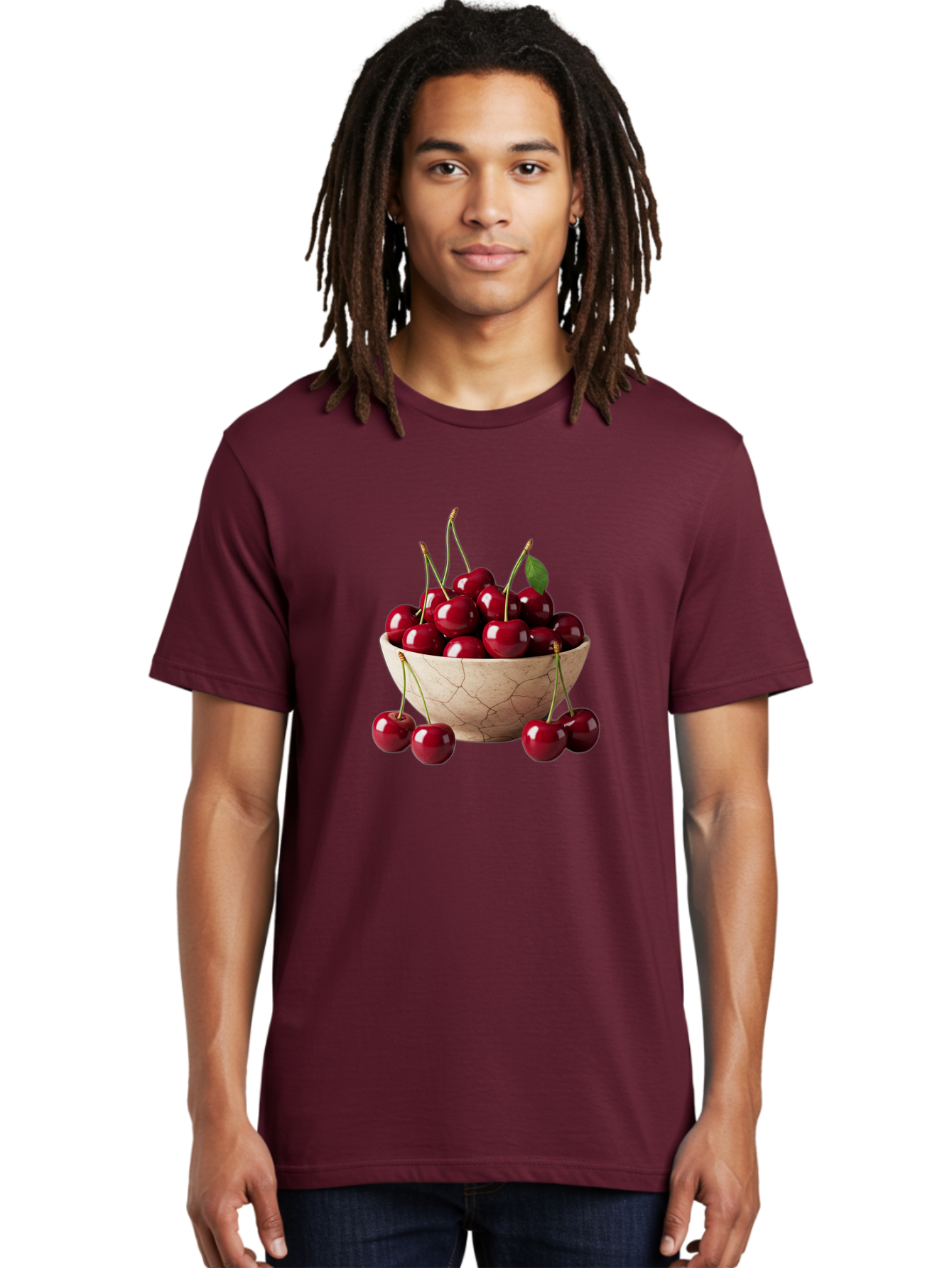 Cherries-In-Bowl-27 Men'S Graphic Tee, 100% Cotton, Comfortable Casual Summer Wear, Machine Washable, Vintage Camera, Old Camera, Antique Camera, Black Camera, Classic Photography, Photography Equipment, Nostalgic Device, Film Camera, Bai692