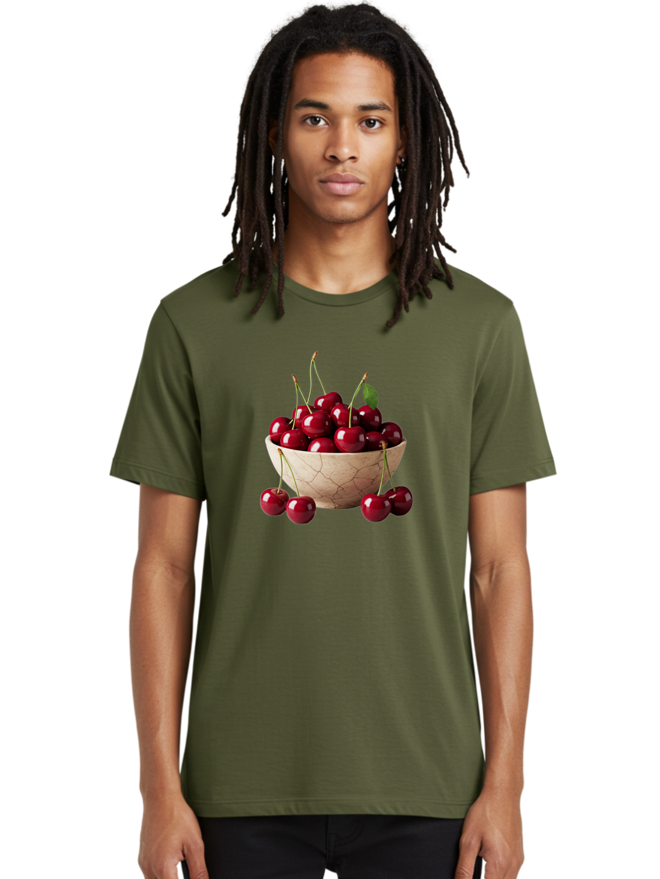 Cherries-In-Bowl-27 Men'S Graphic Tee, 100% Cotton, Comfortable Casual Summer Wear, Machine Washable, Vintage Camera, Old Camera, Antique Camera, Black Camera, Classic Photography, Photography Equipment, Nostalgic Device, Film Camera, Bai692