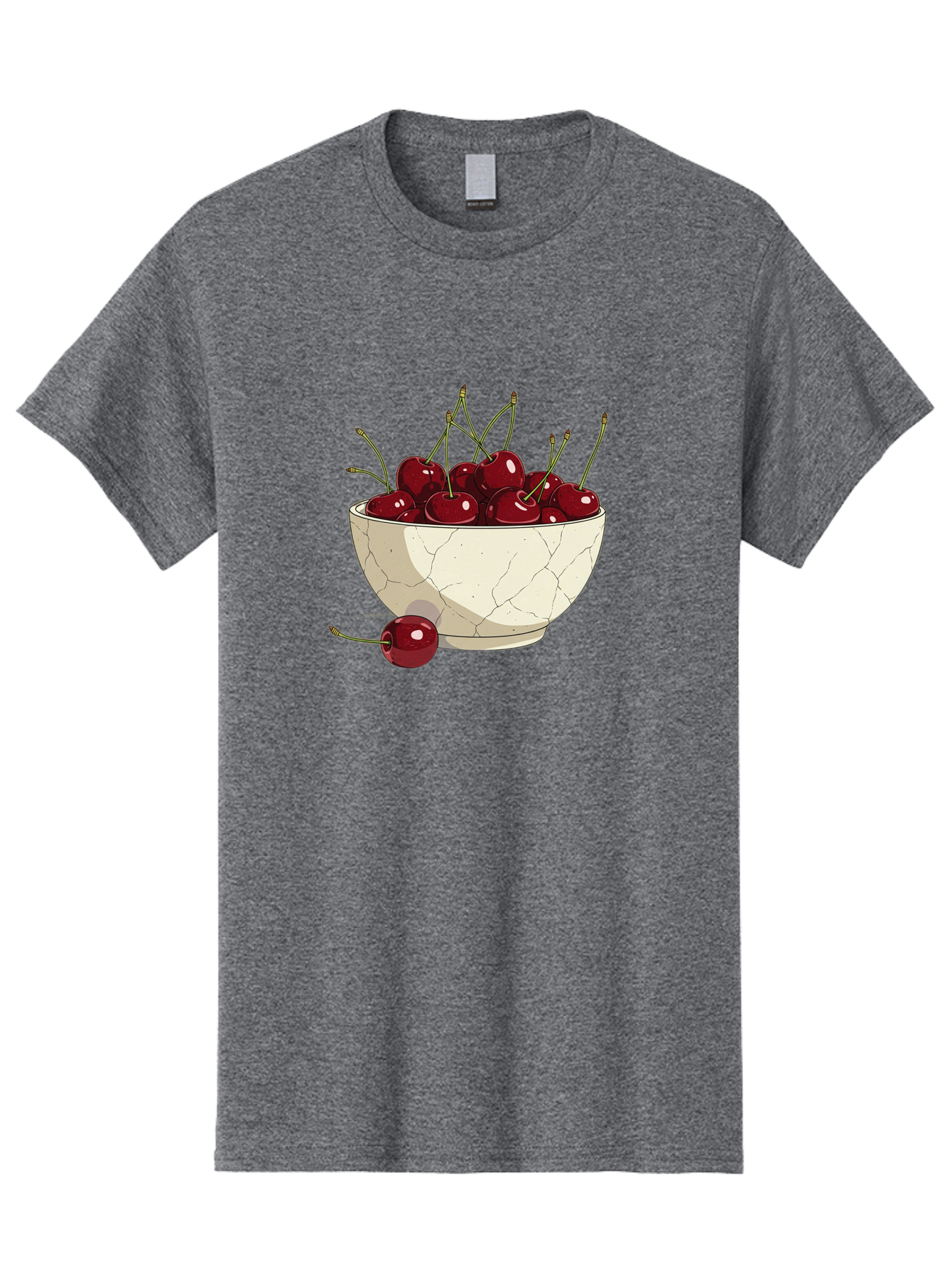 Cherries-In-Bowl-3 Men'S Graphic Tee, 100% Cotton, Comfortable Casual Summer Wear, Machine Washable, Vintage Camera, Old Camera, Antique Camera, Black Camera, Classic Photography, Photography Equipment, Nostalgic Device, Film Camera, Bai693