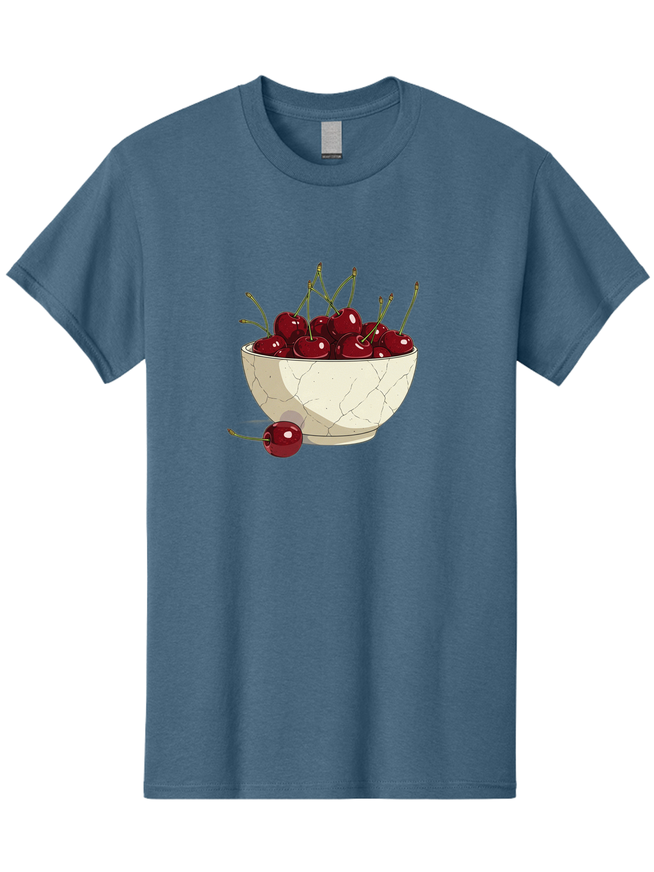 Cherries-In-Bowl-3 Men'S Graphic Tee, 100% Cotton, Comfortable Casual Summer Wear, Machine Washable, Vintage Camera, Old Camera, Antique Camera, Black Camera, Classic Photography, Photography Equipment, Nostalgic Device, Film Camera, Bai693