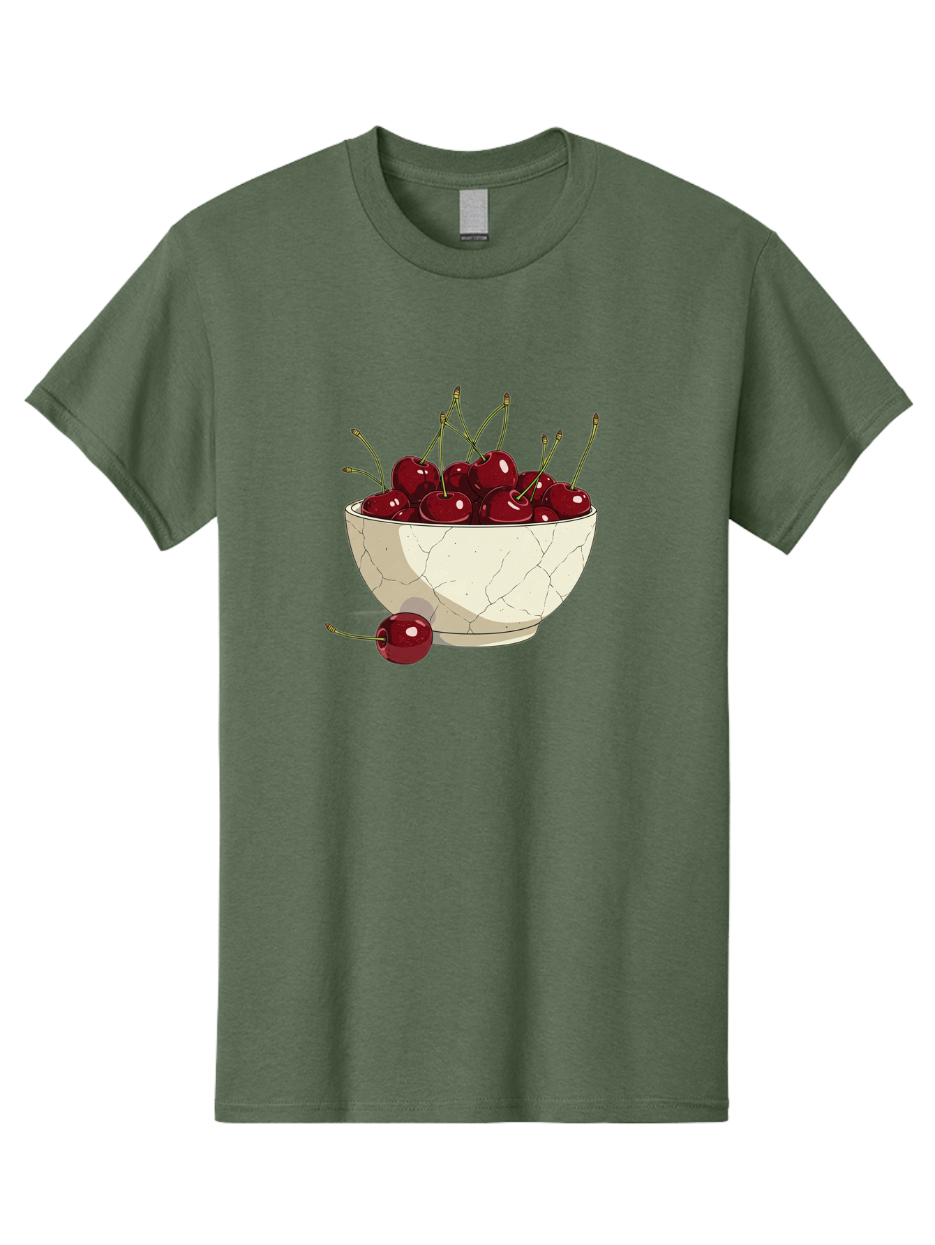 Cherries-In-Bowl-3 Men'S Graphic Tee, 100% Cotton, Comfortable Casual Summer Wear, Machine Washable, Vintage Camera, Old Camera, Antique Camera, Black Camera, Classic Photography, Photography Equipment, Nostalgic Device, Film Camera, Bai693
