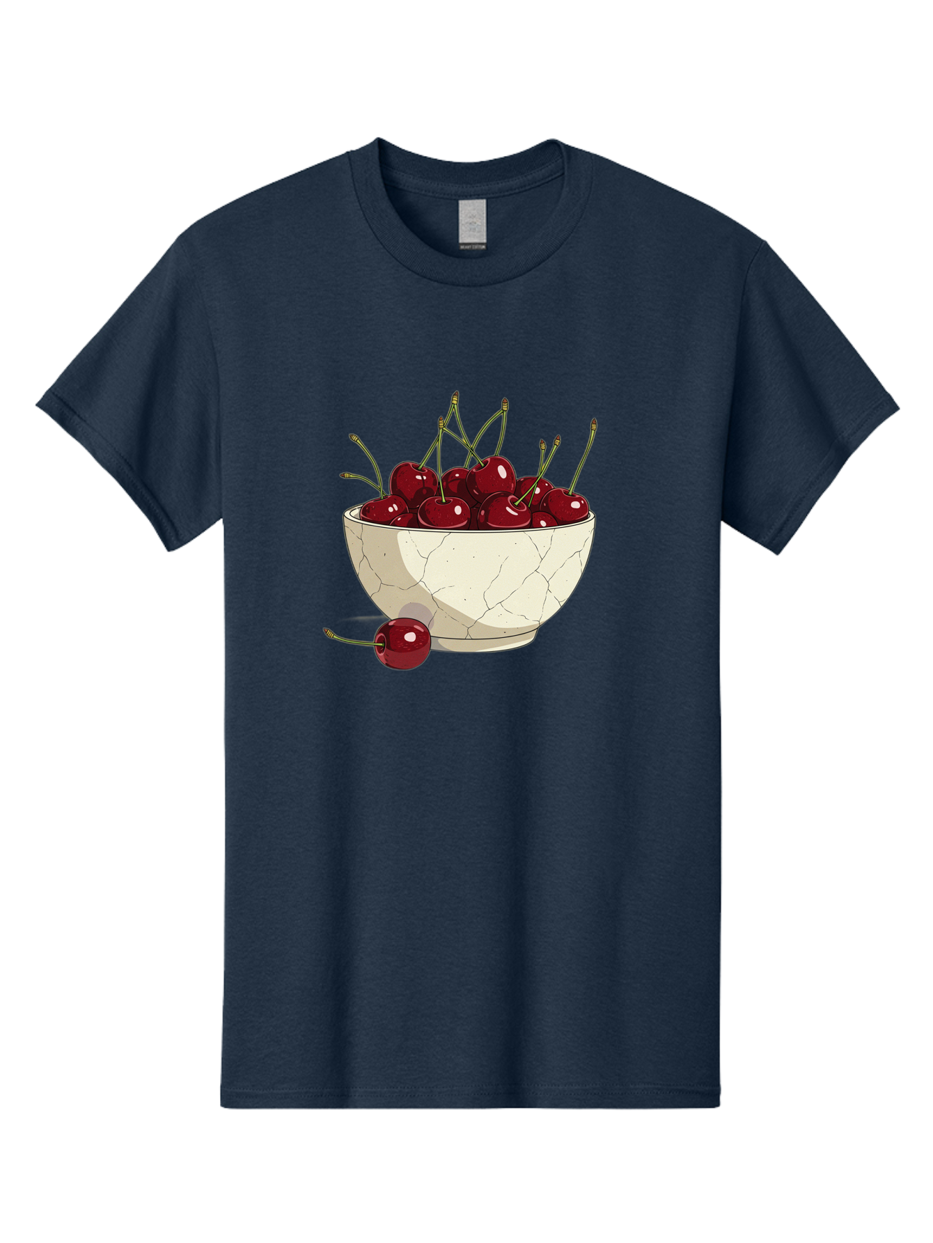 Cherries-In-Bowl-3 Men'S Graphic Tee, 100% Cotton, Comfortable Casual Summer Wear, Machine Washable, Vintage Camera, Old Camera, Antique Camera, Black Camera, Classic Photography, Photography Equipment, Nostalgic Device, Film Camera, Bai693