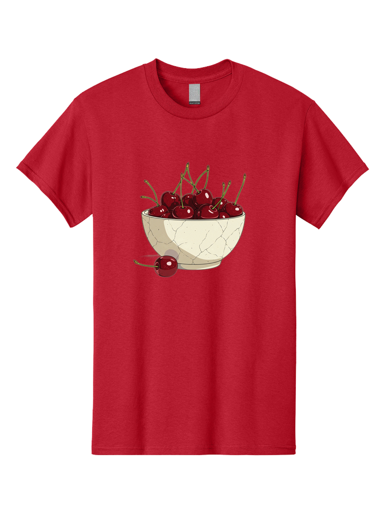 Cherries-In-Bowl-3 Men'S Graphic Tee, 100% Cotton, Comfortable Casual Summer Wear, Machine Washable, Vintage Camera, Old Camera, Antique Camera, Black Camera, Classic Photography, Photography Equipment, Nostalgic Device, Film Camera, Bai693