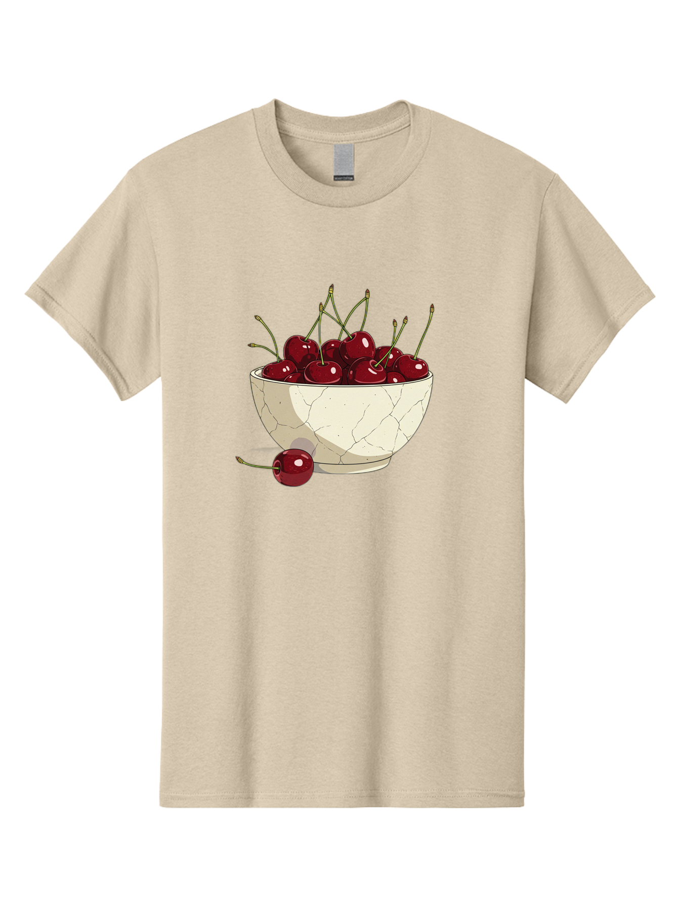 Cherries-In-Bowl-3 Men'S Graphic Tee, 100% Cotton, Comfortable Casual Summer Wear, Machine Washable, Vintage Camera, Old Camera, Antique Camera, Black Camera, Classic Photography, Photography Equipment, Nostalgic Device, Film Camera, Bai693