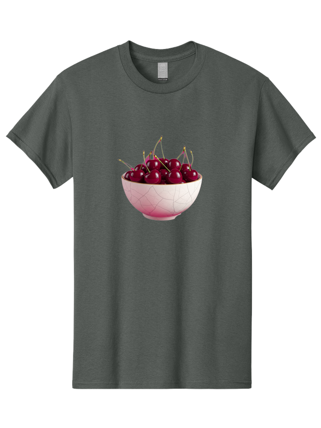 Cherries-In-Bowl-4 Men'S Graphic Tee, 100% Cotton, Comfortable Casual Summer Wear, Machine Washable, Vintage Camera, Old Camera, Antique Camera, Black Camera, Classic Photography, Photography Equipment, Nostalgic Device, Film Camera, Bai694
