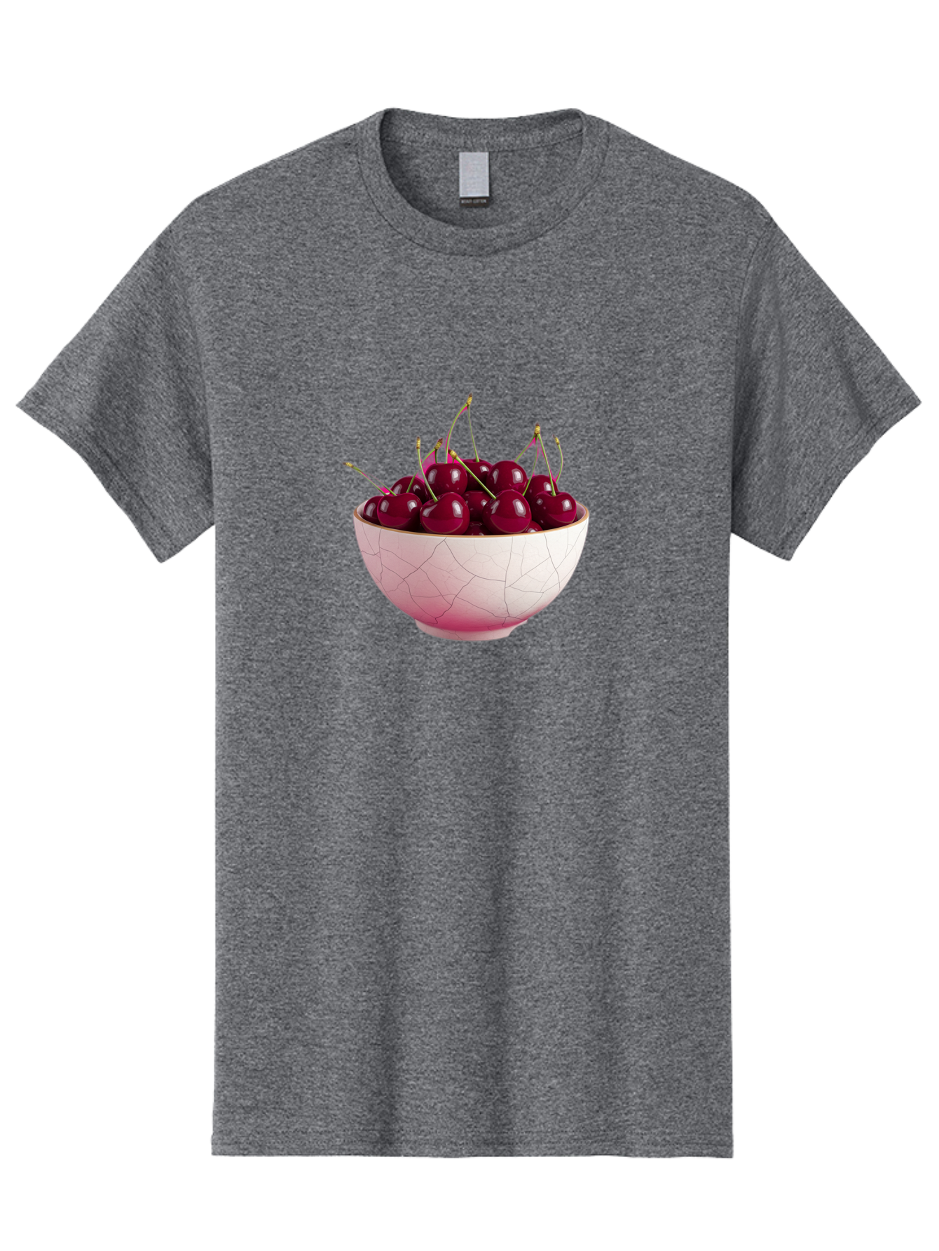 Cherries-In-Bowl-4 Men'S Graphic Tee, 100% Cotton, Comfortable Casual Summer Wear, Machine Washable, Vintage Camera, Old Camera, Antique Camera, Black Camera, Classic Photography, Photography Equipment, Nostalgic Device, Film Camera, Bai694