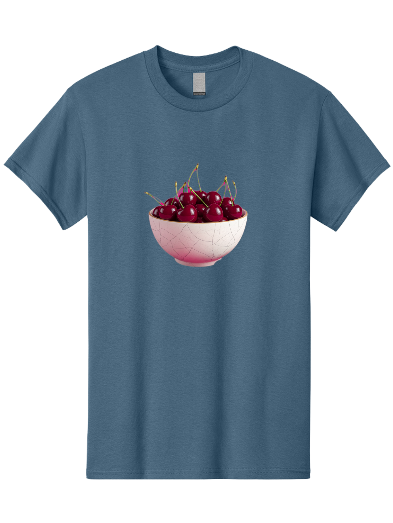Cherries-In-Bowl-4 Men'S Graphic Tee, 100% Cotton, Comfortable Casual Summer Wear, Machine Washable, Vintage Camera, Old Camera, Antique Camera, Black Camera, Classic Photography, Photography Equipment, Nostalgic Device, Film Camera, Bai694
